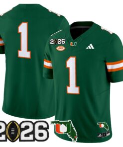 Miami Hurricanes 2026 CFP Final & Florida Patch Vapor Limited Jersey - All Stitched by Digigearus