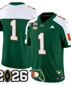 Miami Hurricanes 2026 CFP Final & Florida Patch Vapor Limited Jersey - All Stitched by Digigearus