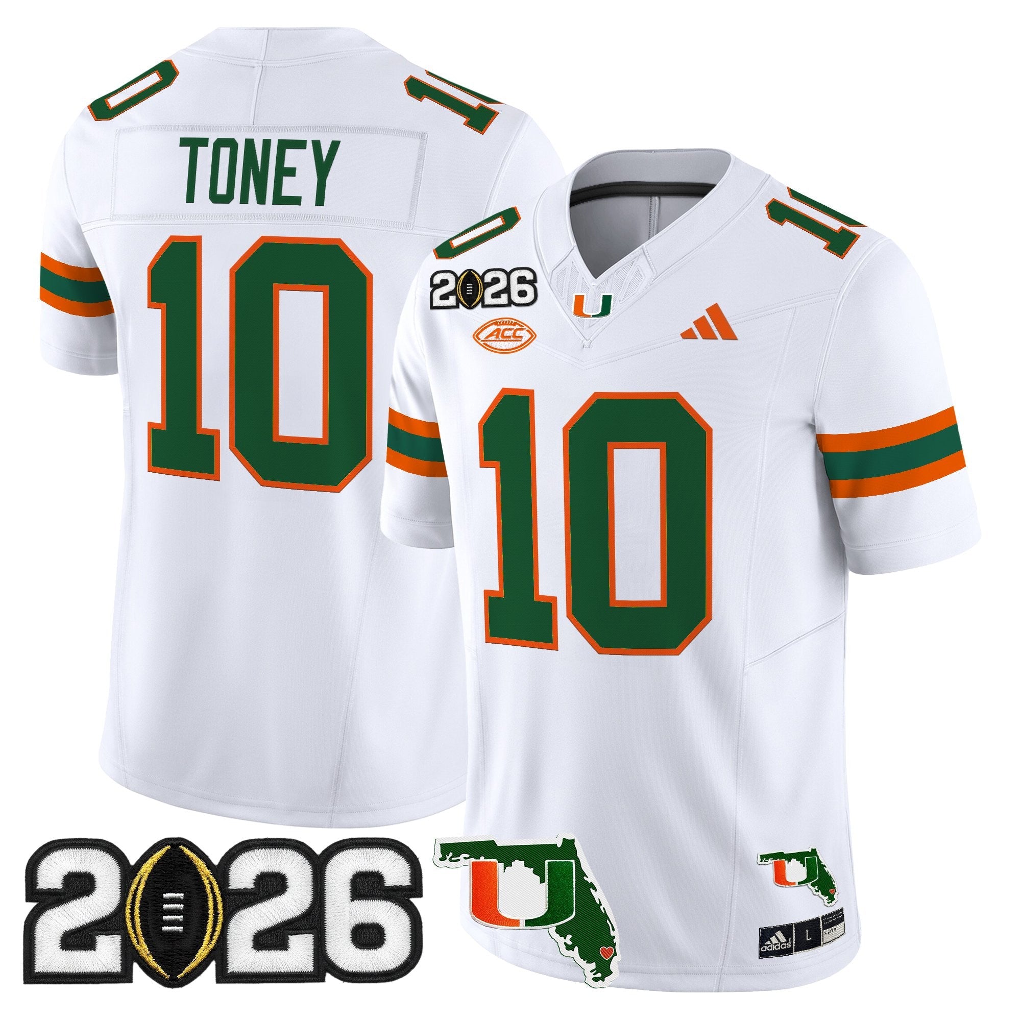 Miami Hurricanes 2026 CFP Final & Florida Patch Vapor Limited Jersey - All Stitched by Digigearus