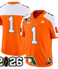 Miami Hurricanes 2026 CFP Final & Florida Patch Vapor Limited Jersey - All Stitched by Digigearus