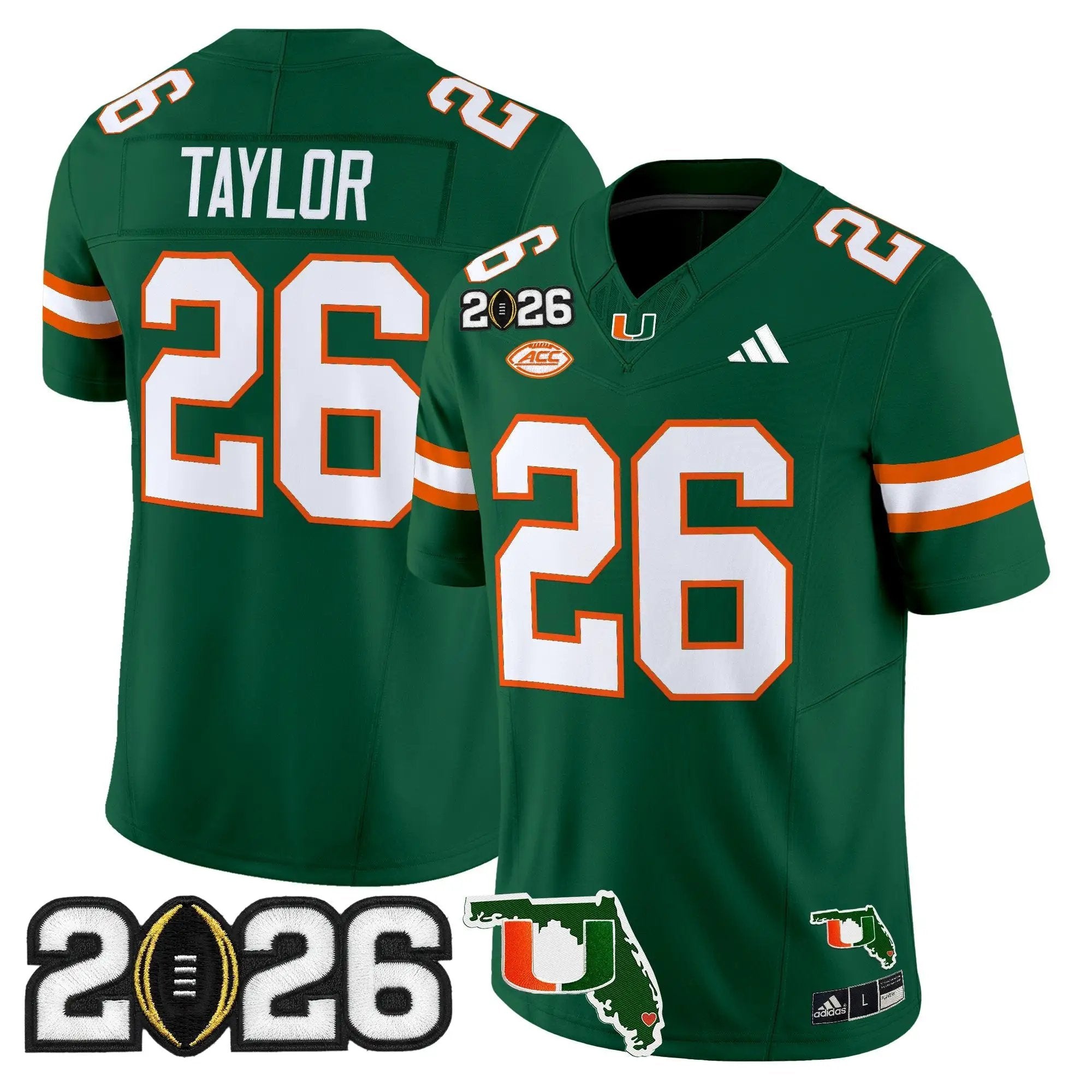 Miami Hurricanes 2026 CFP Final & Florida Patch Vapor Limited Jersey - All Stitched by Digigearus