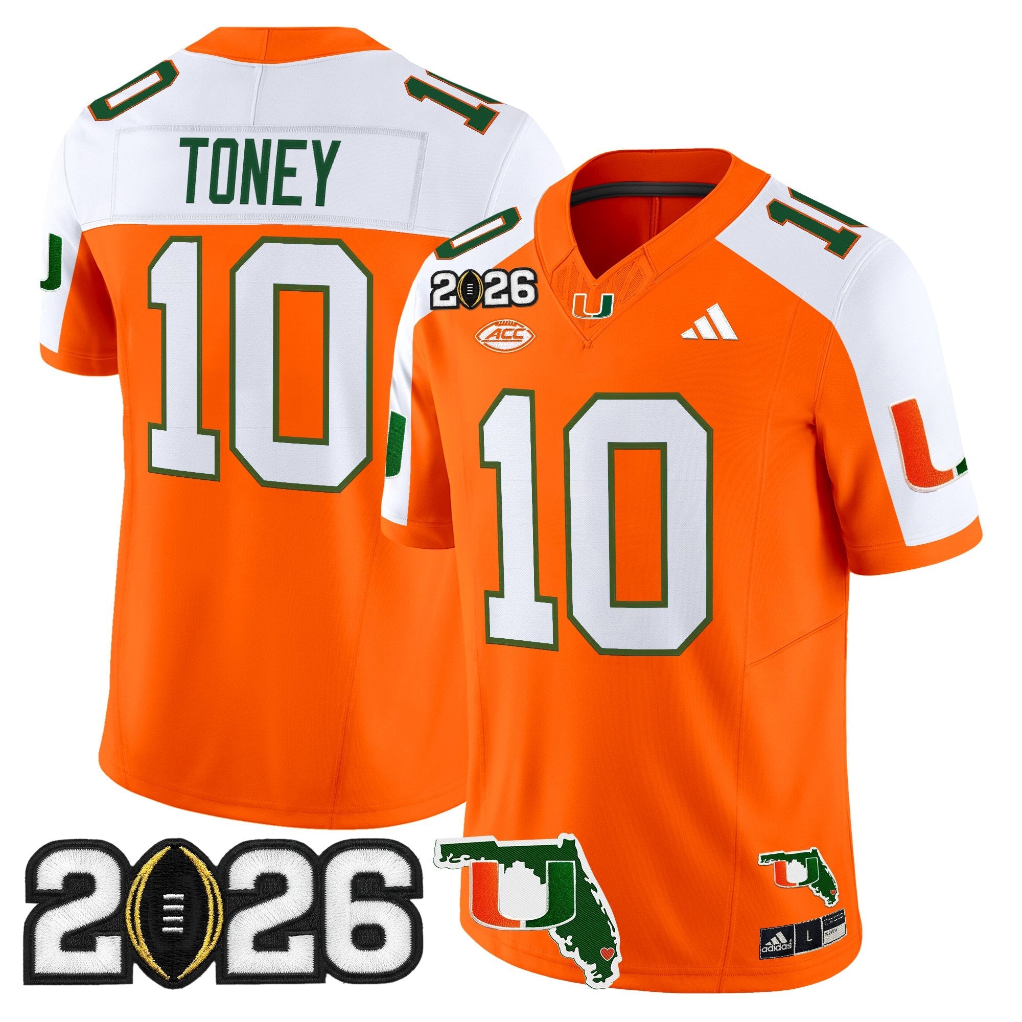 Miami Hurricanes 2026 CFP Final & Florida Patch Vapor Limited Jersey - All Stitched by Digigearus