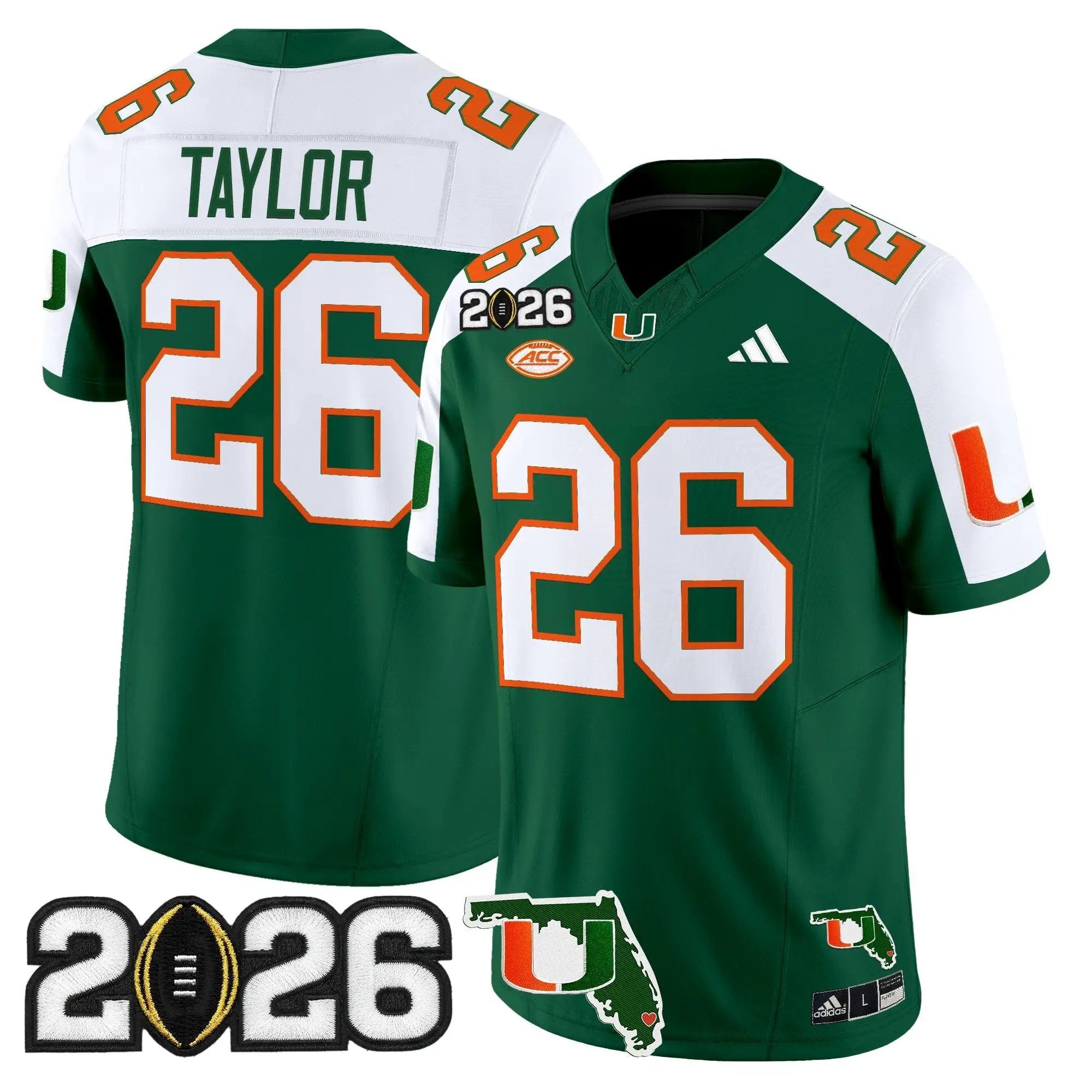 Miami Hurricanes 2026 CFP Final & Florida Patch Vapor Limited Jersey - All Stitched by Digigearus