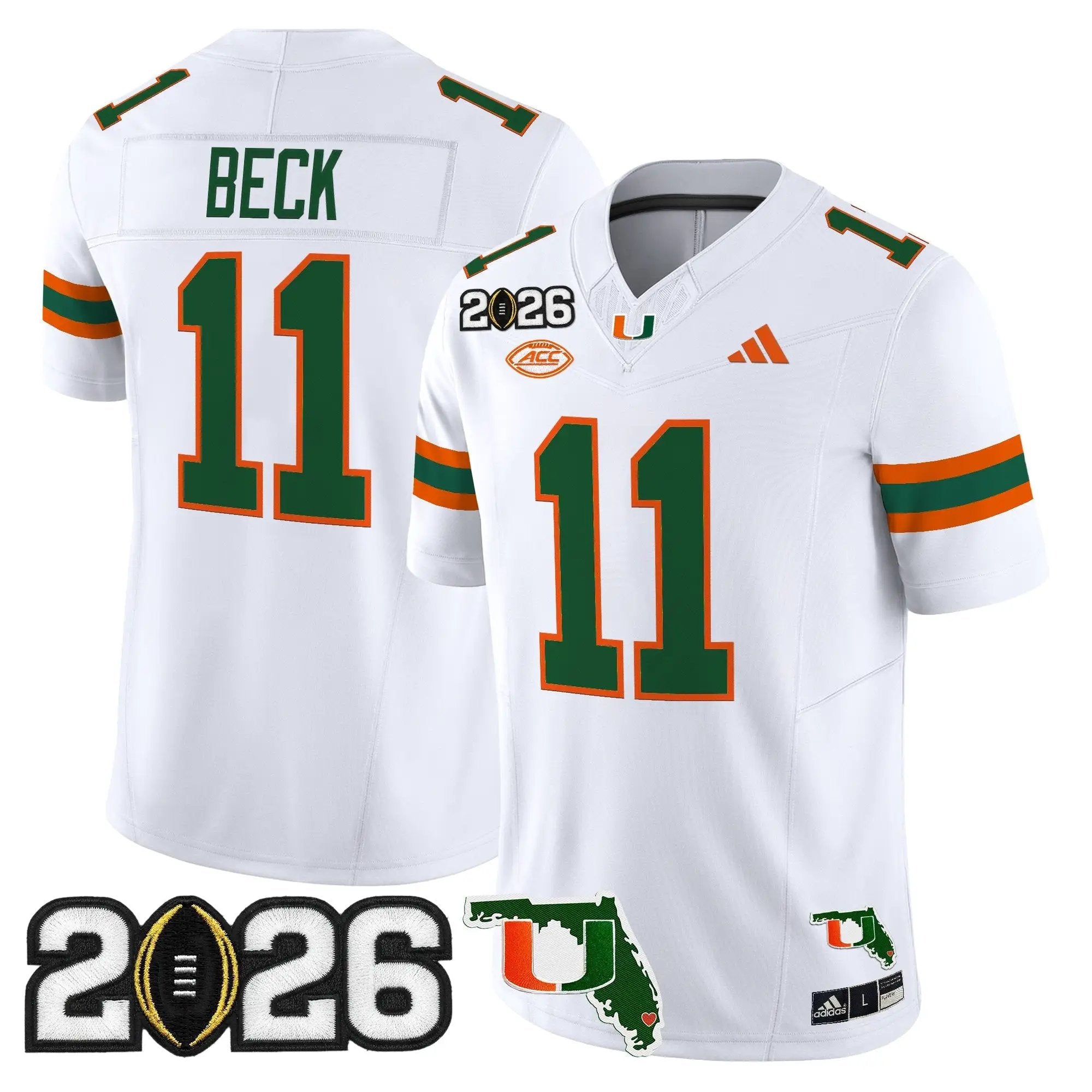Miami Hurricanes 2026 CFP Final & Florida Patch Vapor Limited Jersey - All Stitched by Digigearus