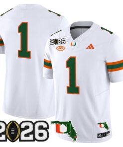Miami Hurricanes 2026 CFP Final & Florida Patch Vapor Limited Jersey - All Stitched by Digigearus