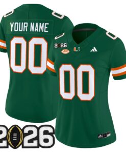 Miami Hurricanes 2026 CFP Final Patch Vapor Limited Custom Jersey - All Stitched by Digigearus