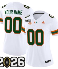 Miami Hurricanes 2026 CFP Final Patch Vapor Limited Custom Jersey - All Stitched by Digigearus
