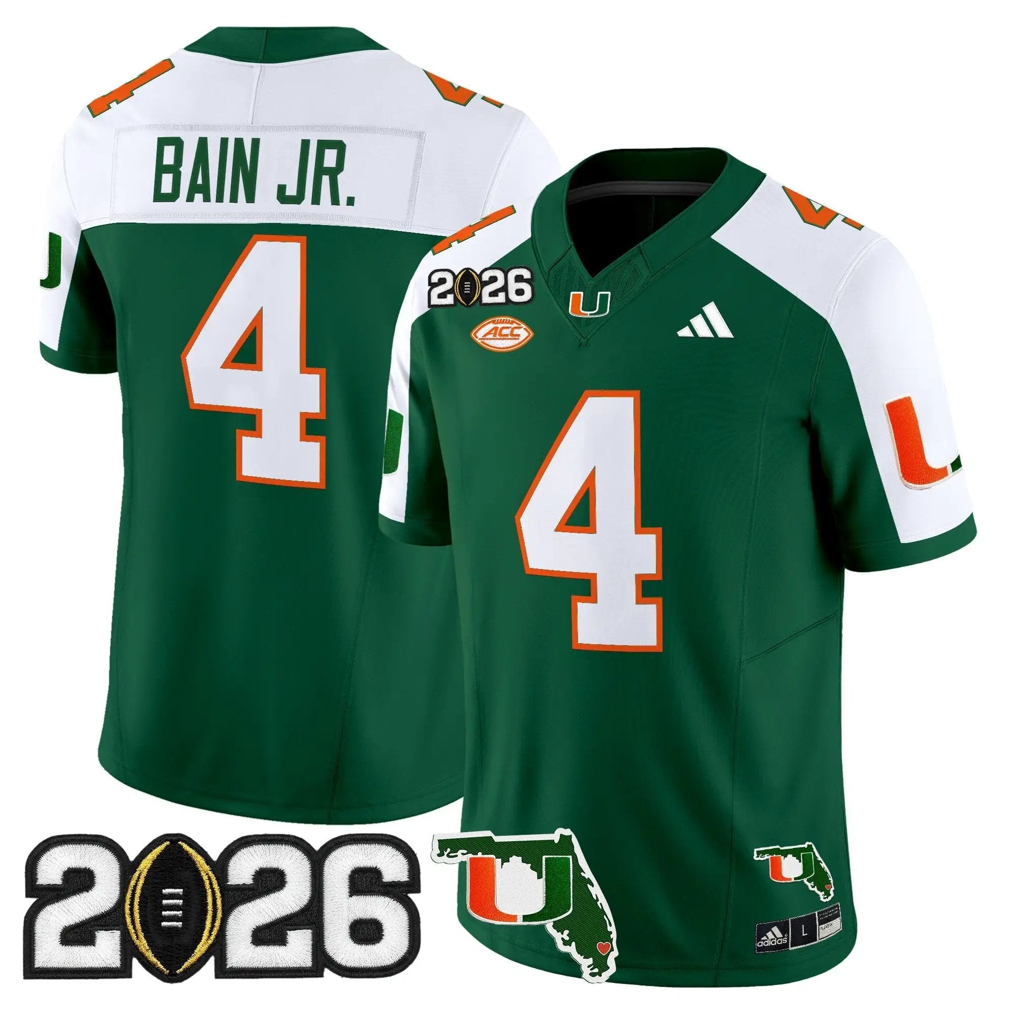 Miami Hurricanes 2026 CFP Final & Florida Patch Vapor Limited Jersey - All Stitched by Digigearus