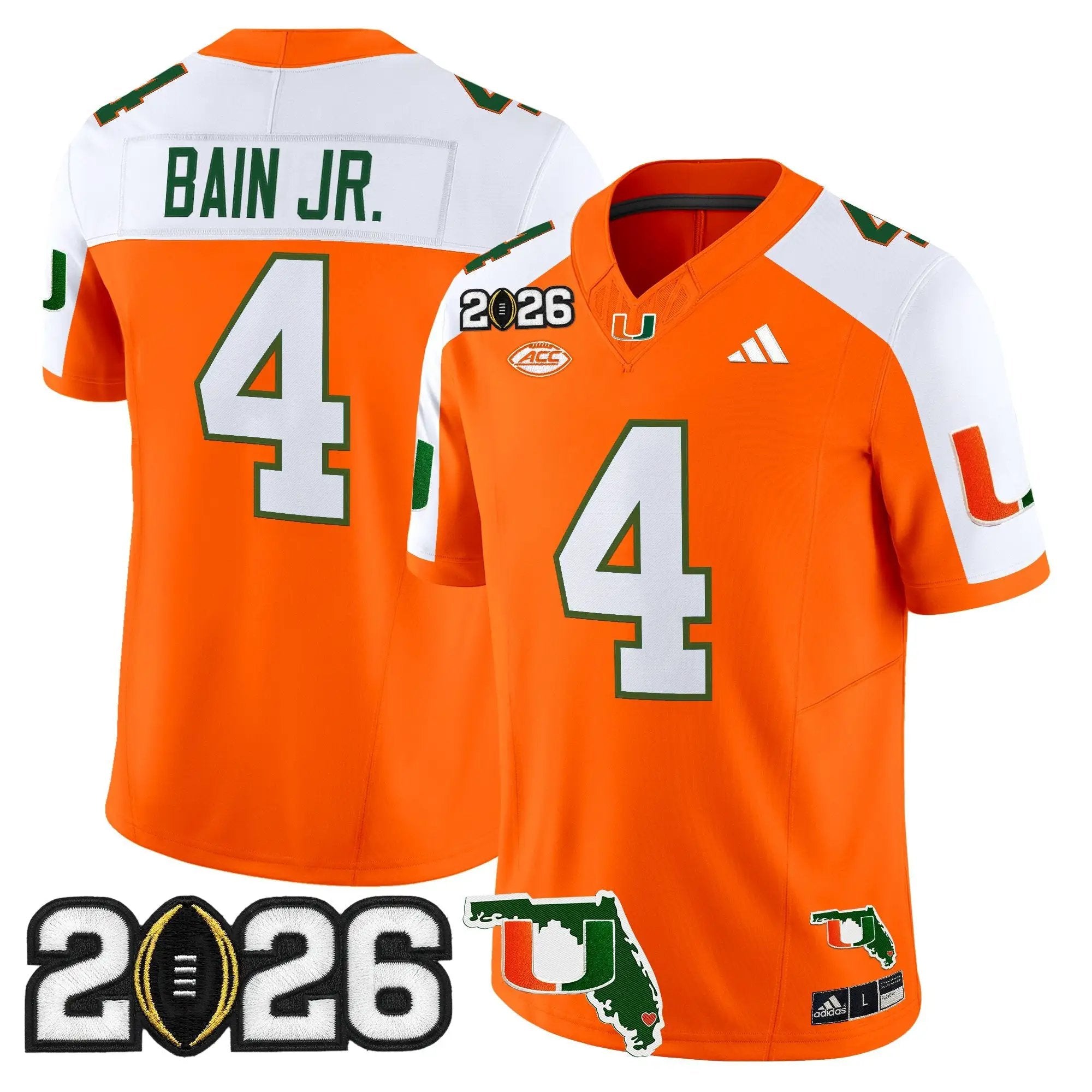 Miami Hurricanes 2026 CFP Final & Florida Patch Vapor Limited Jersey - All Stitched by Digigearus