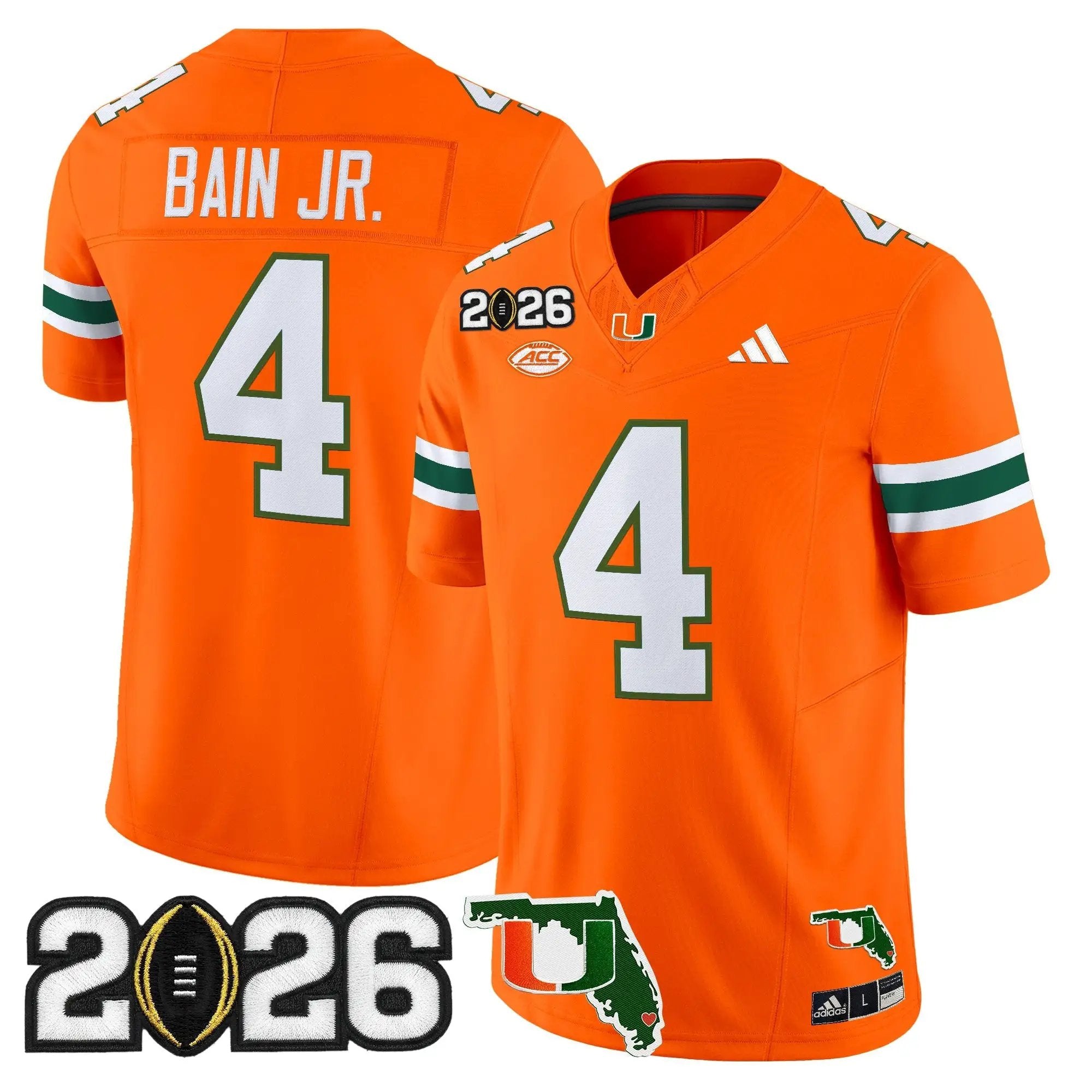 Miami Hurricanes 2026 CFP Final & Florida Patch Vapor Limited Jersey - All Stitched by Digigearus
