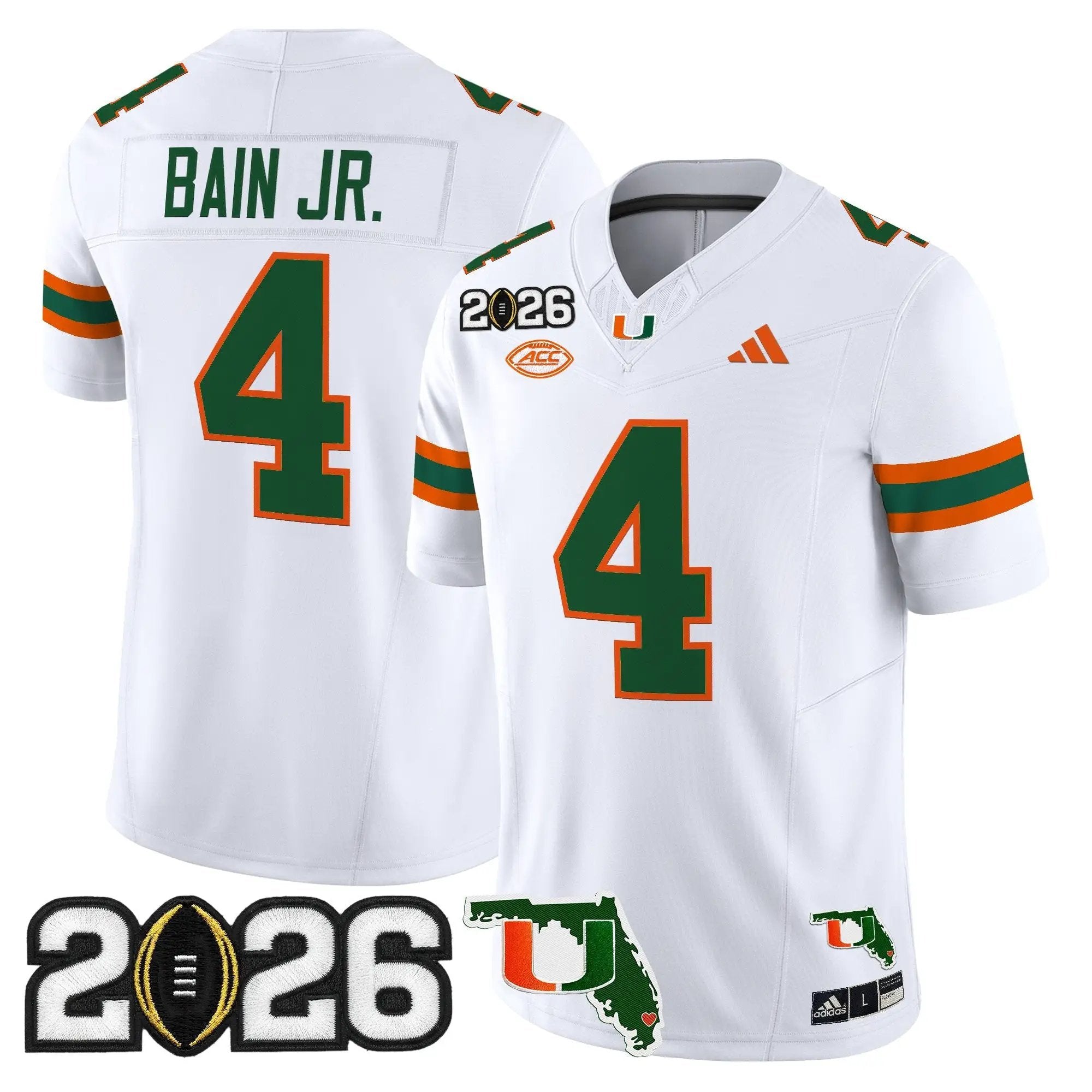 Miami Hurricanes 2026 CFP Final & Florida Patch Vapor Limited Jersey - All Stitched by Digigearus