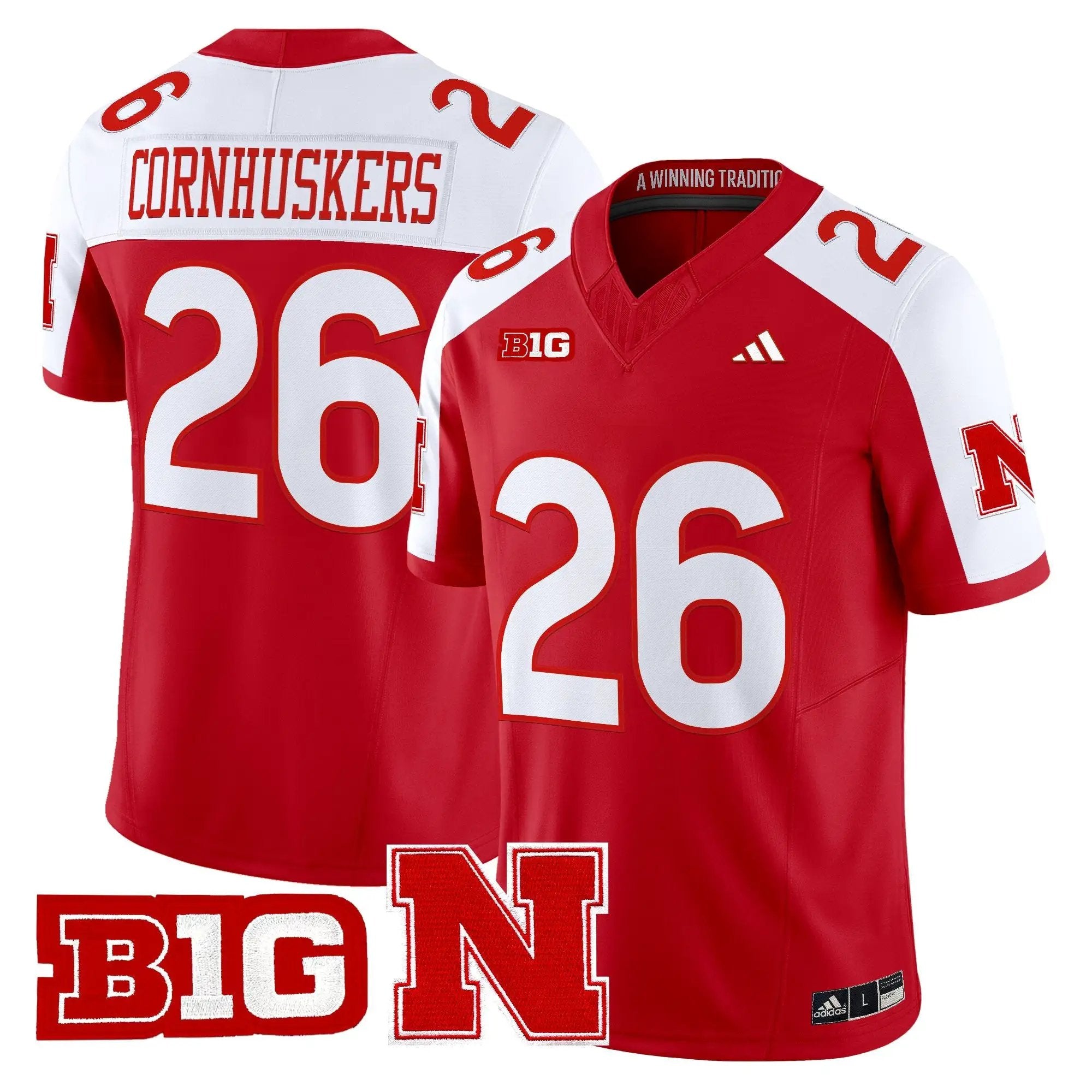 Nebraska Cornhuskers 2026 Vapor Limited Jersey - Stitched by Digigearus