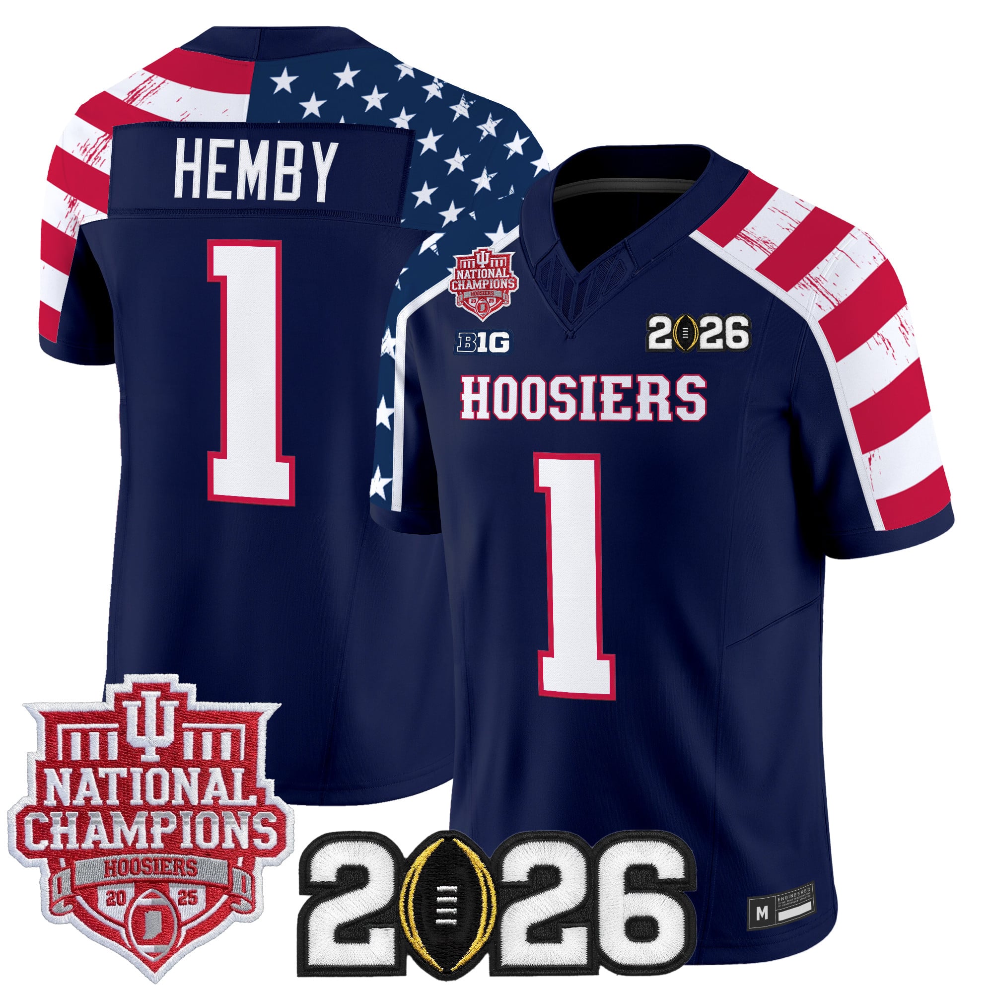 Indiana Hoosiers "America 250 Edition" Vapor Limited Jersey - Stitched by Digigearus