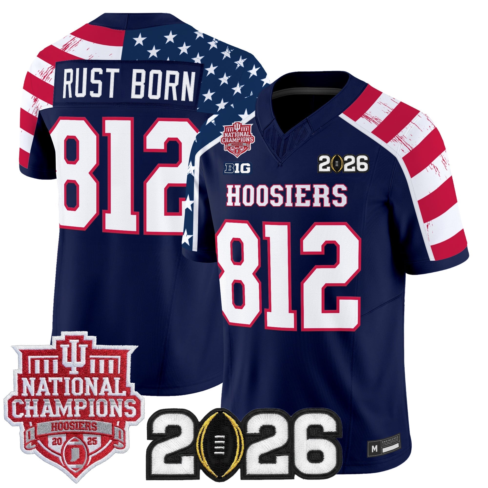 Indiana Hoosiers "America 250 Edition" Vapor Limited Jersey - Stitched by Digigearus