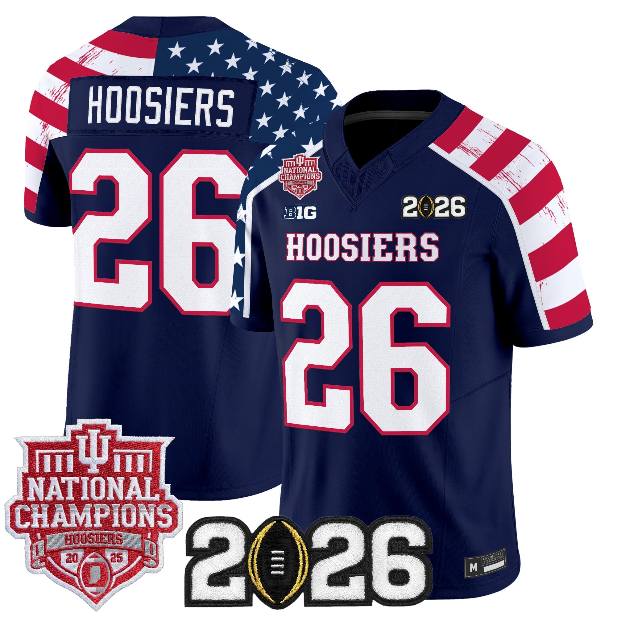 Indiana Hoosiers "America 250 Edition" Vapor Limited Jersey - Stitched by Digigearus