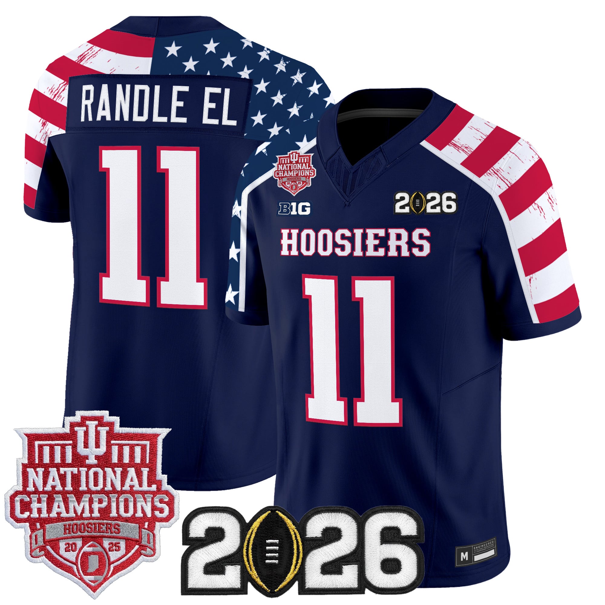Indiana Hoosiers "America 250 Edition" Vapor Limited Jersey - Stitched by Digigearus