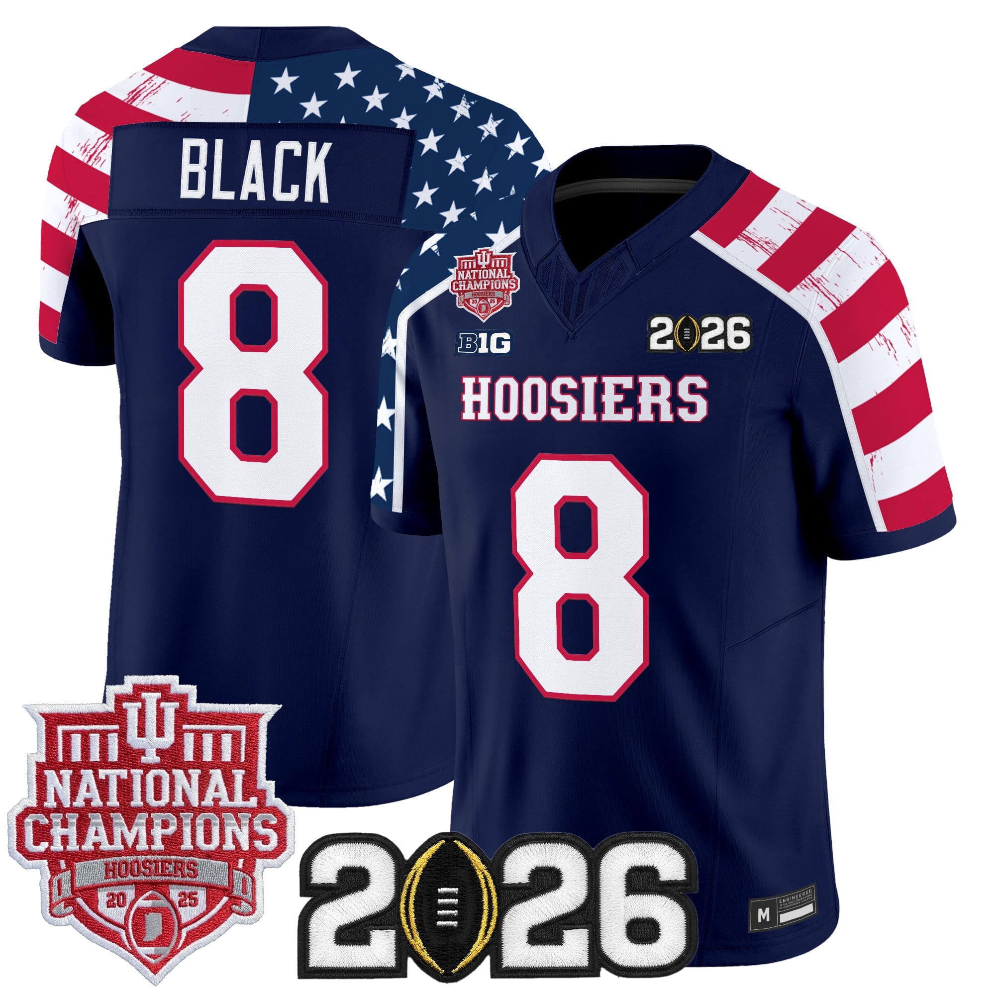 Indiana Hoosiers "America 250 Edition" Vapor Limited Jersey - Stitched by Digigearus