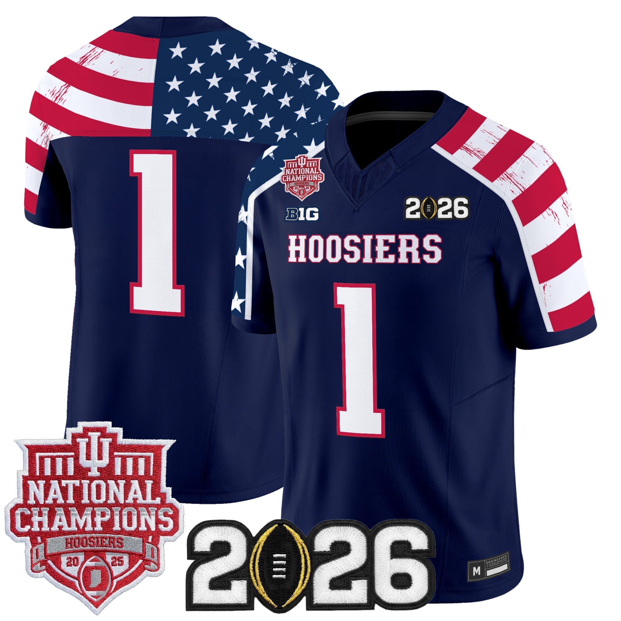Indiana Hoosiers "America 250 Edition" Vapor Limited Jersey - Stitched by Digigearus