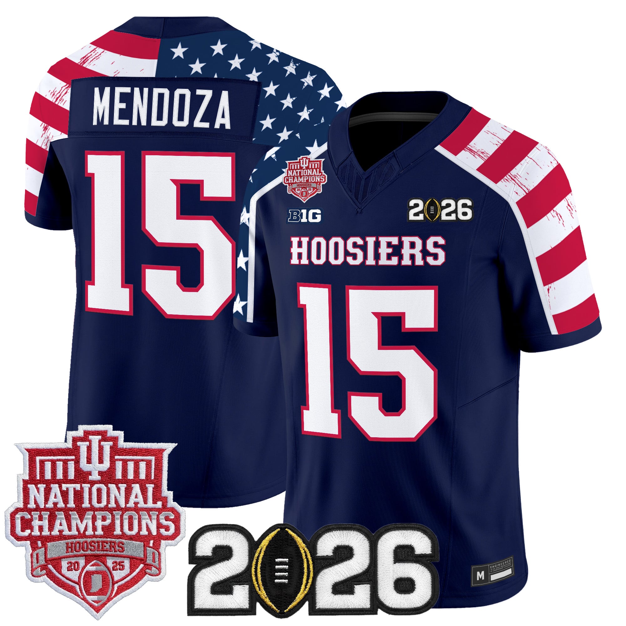Indiana Hoosiers "America 250 Edition" Vapor Limited Jersey - Stitched by Digigearus