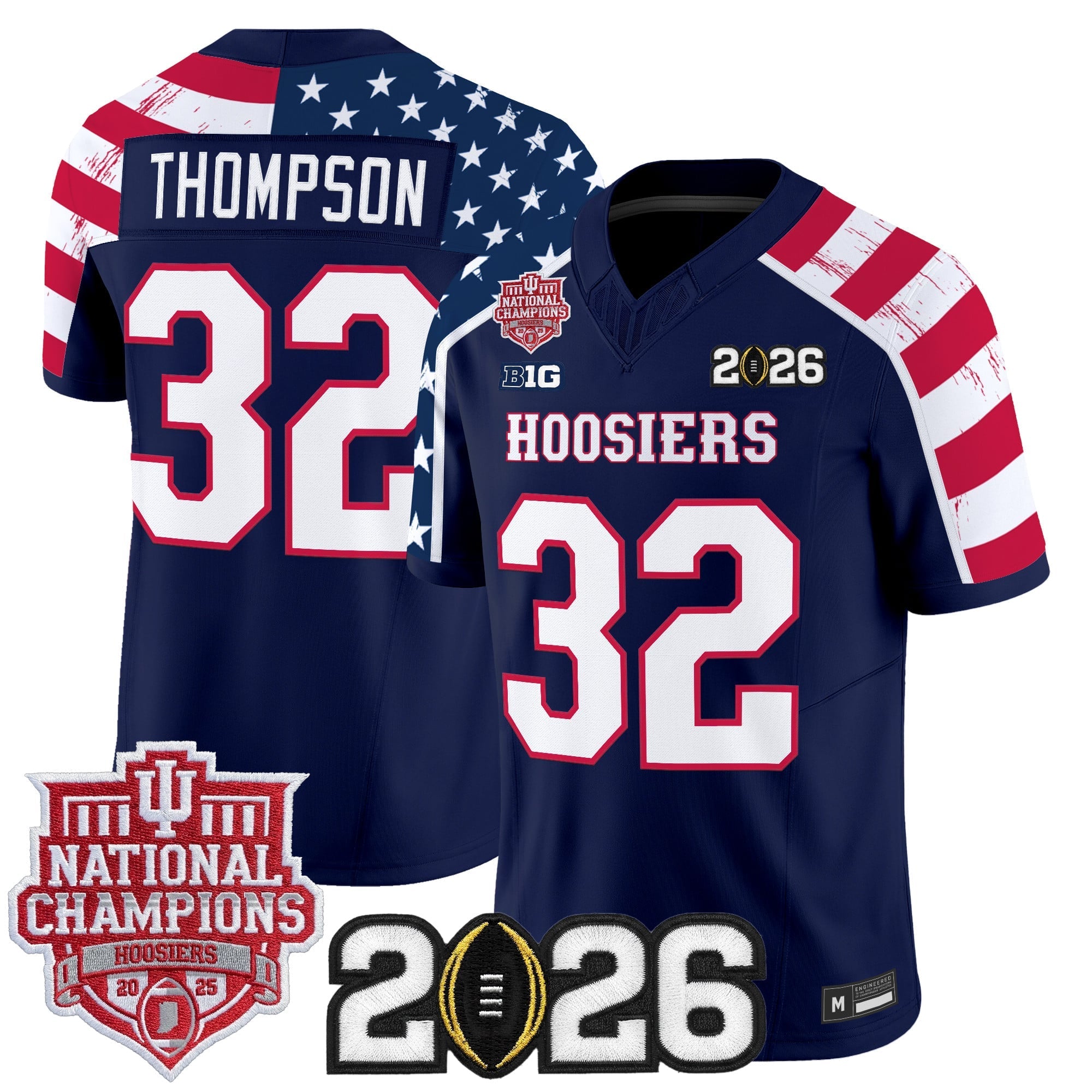 Indiana Hoosiers "America 250 Edition" Vapor Limited Jersey - Stitched by Digigearus