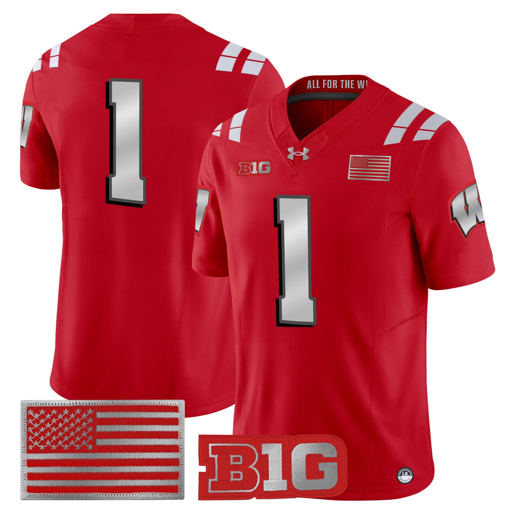 Wisconsin Badgers 2026 Lambeau Vapor Limited Jersey - All Stitched by Digigearus