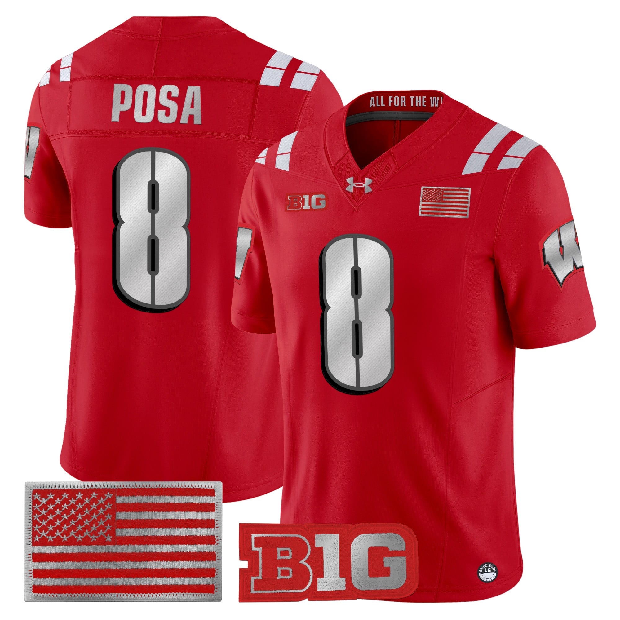 Wisconsin Badgers 2026 Lambeau Vapor Limited Jersey - All Stitched by Digigearus