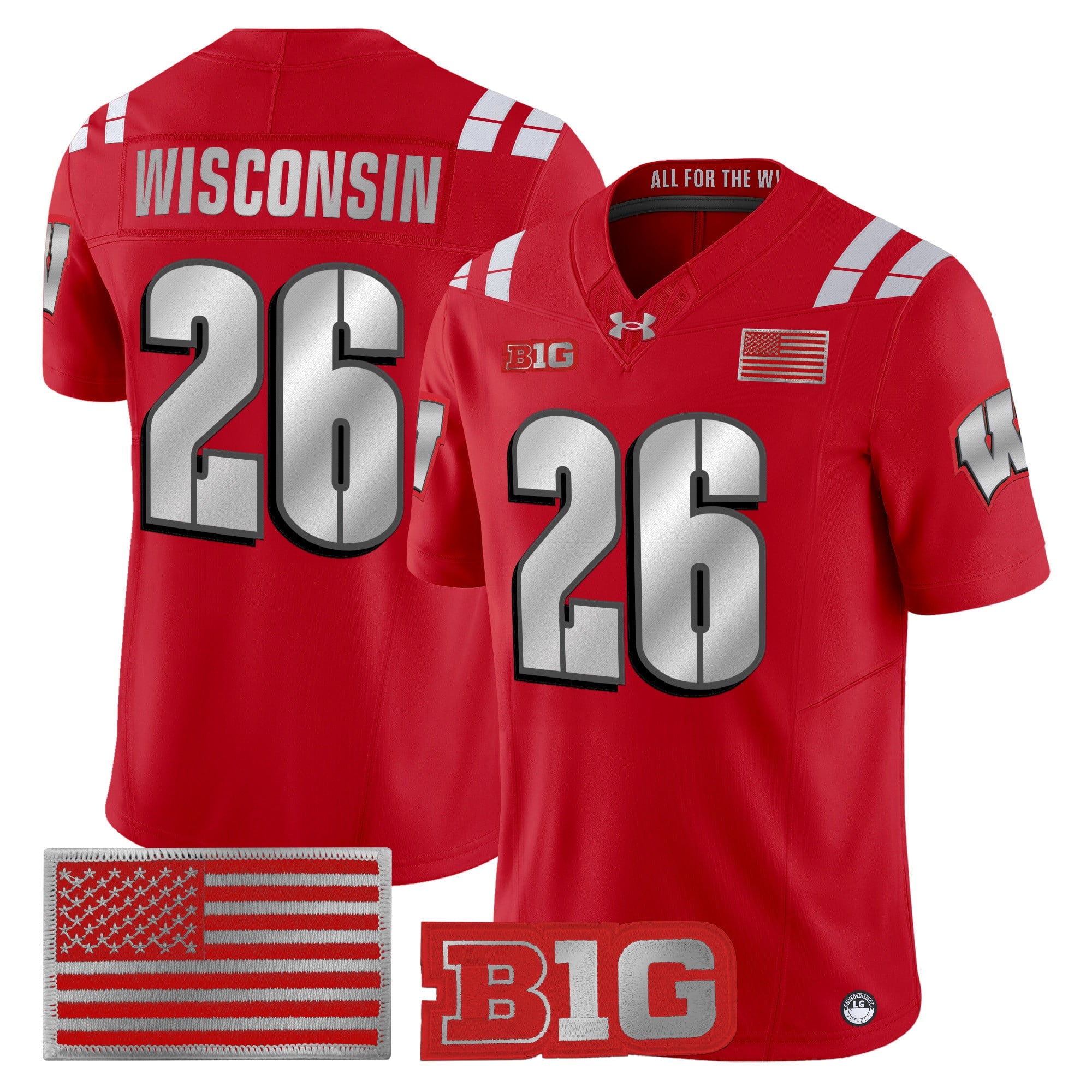 Wisconsin Badgers 2026 Lambeau Vapor Limited Jersey - All Stitched by Digigearus