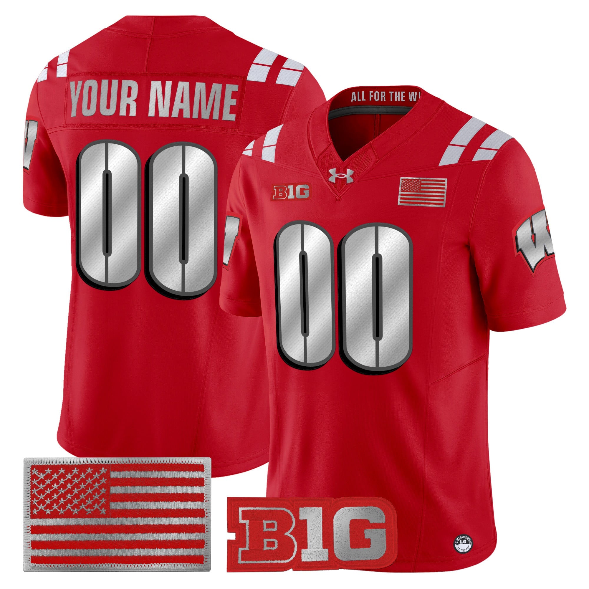 Wisconsin Badgers 2026 Lambeau Vapor Limited Custom Jersey - All Stitched by Digigearus