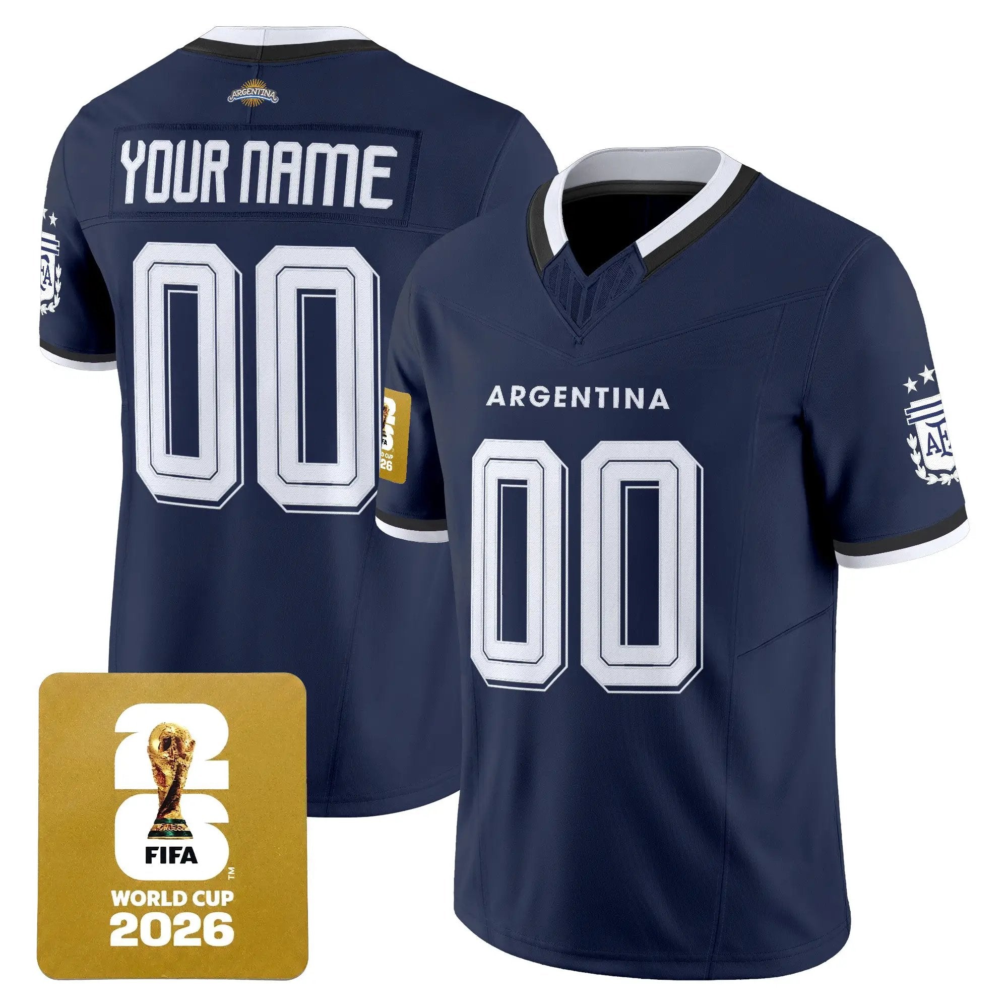 Argentina 2026 World Cup Vapor Football Custom Jersey - All Stitched by Digigearus
