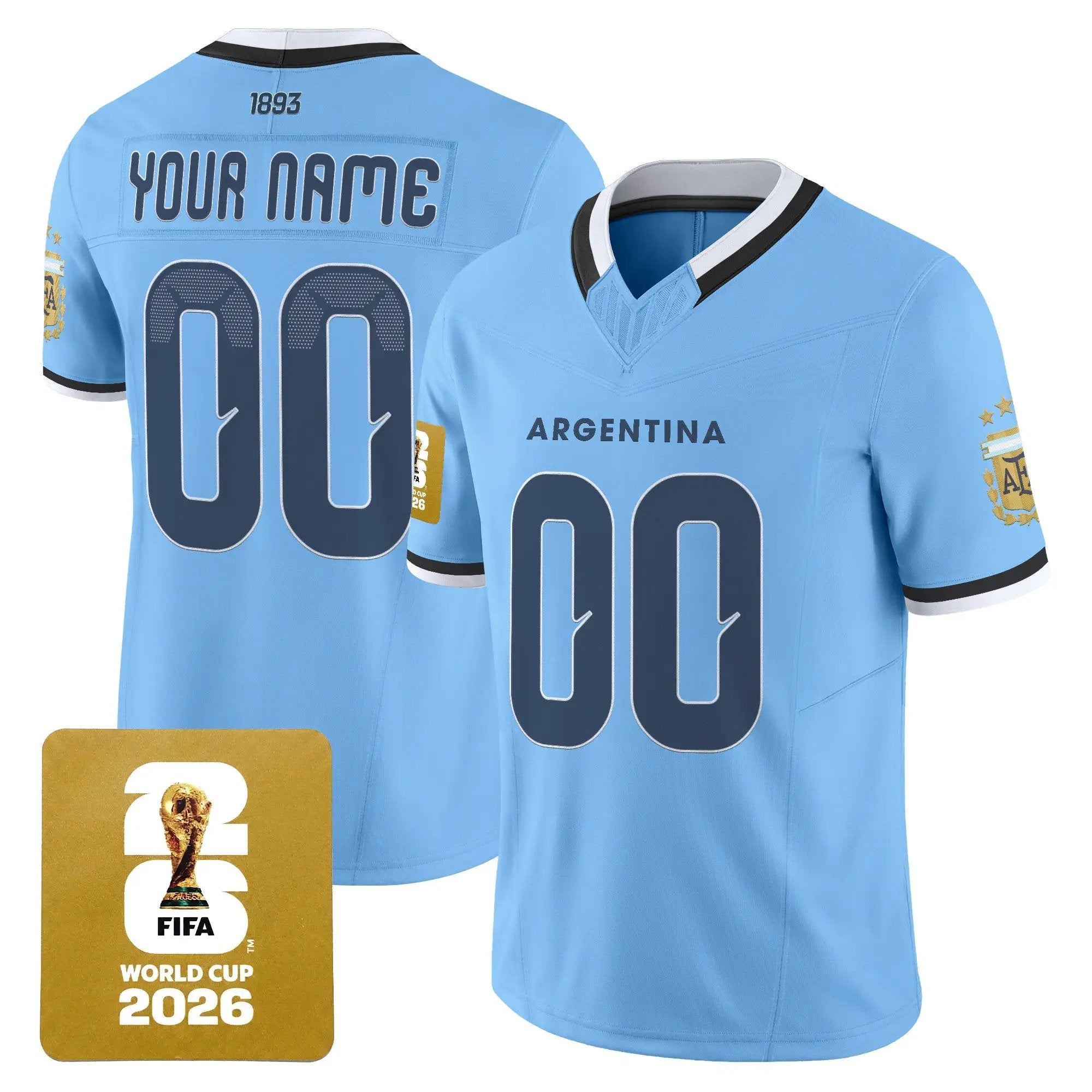 Argentina 2026 World Cup Vapor Football Custom Jersey - All Stitched by Digigearus