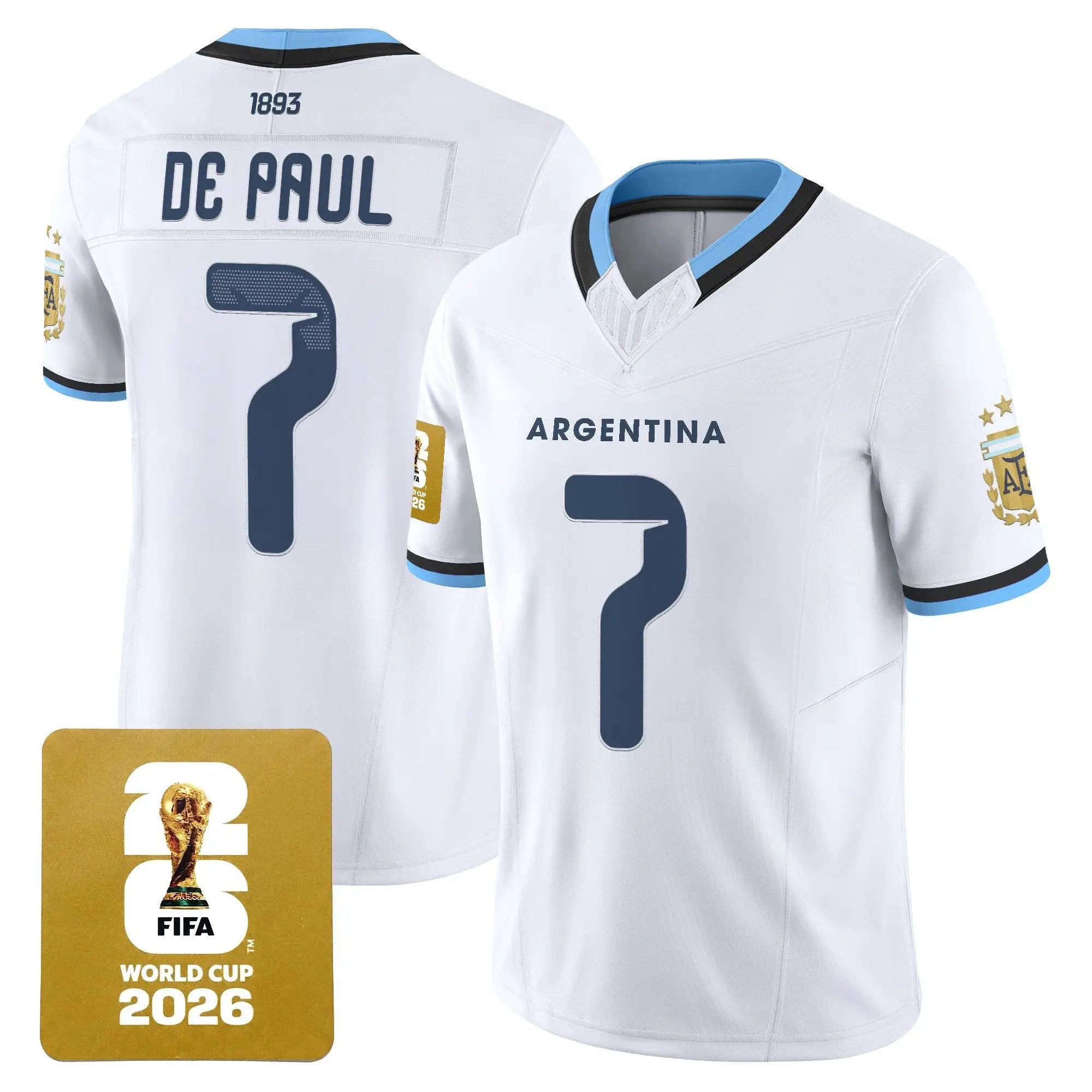 Argentina 2026 World Cup Vapor Football Jersey - All Stitched by Digigearus