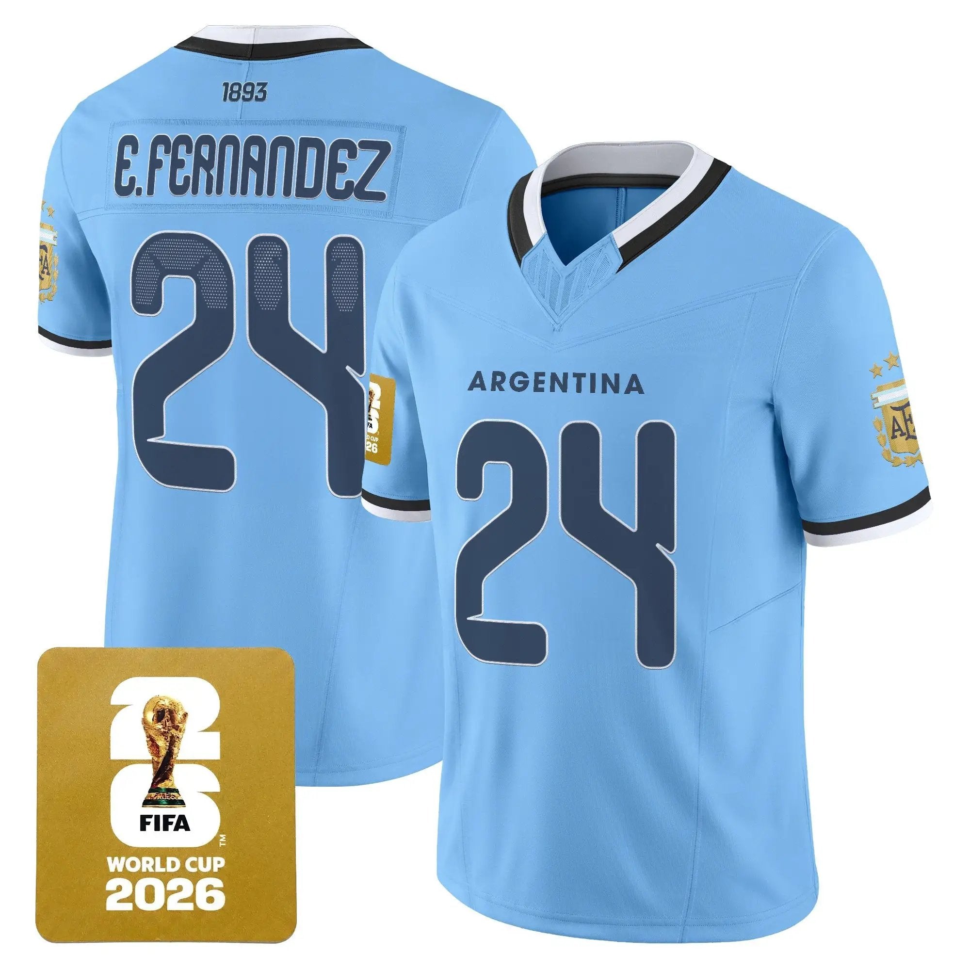 Argentina 2026 World Cup Vapor Football Jersey - All Stitched by Digigearus