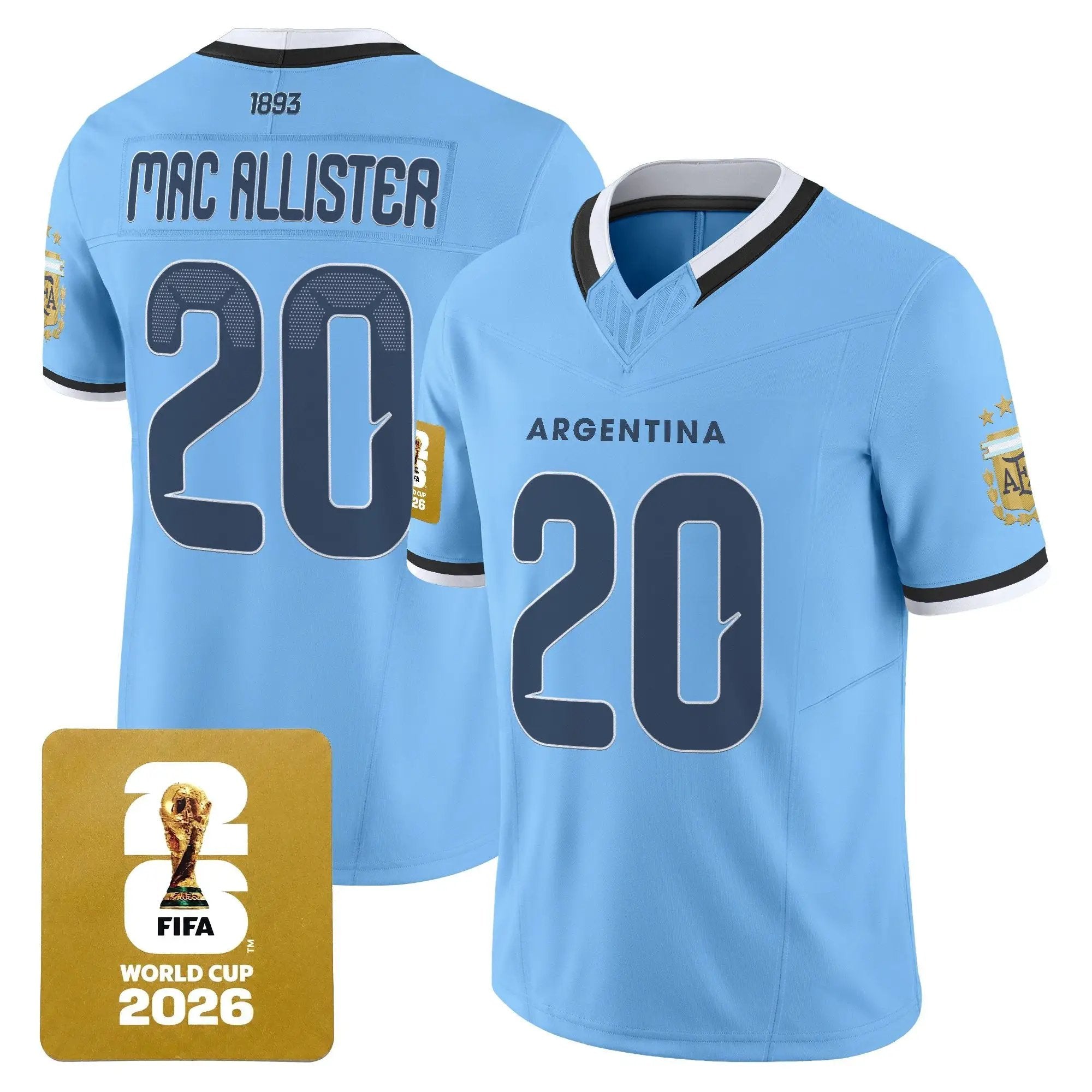 Argentina 2026 World Cup Vapor Football Jersey - All Stitched by Digigearus