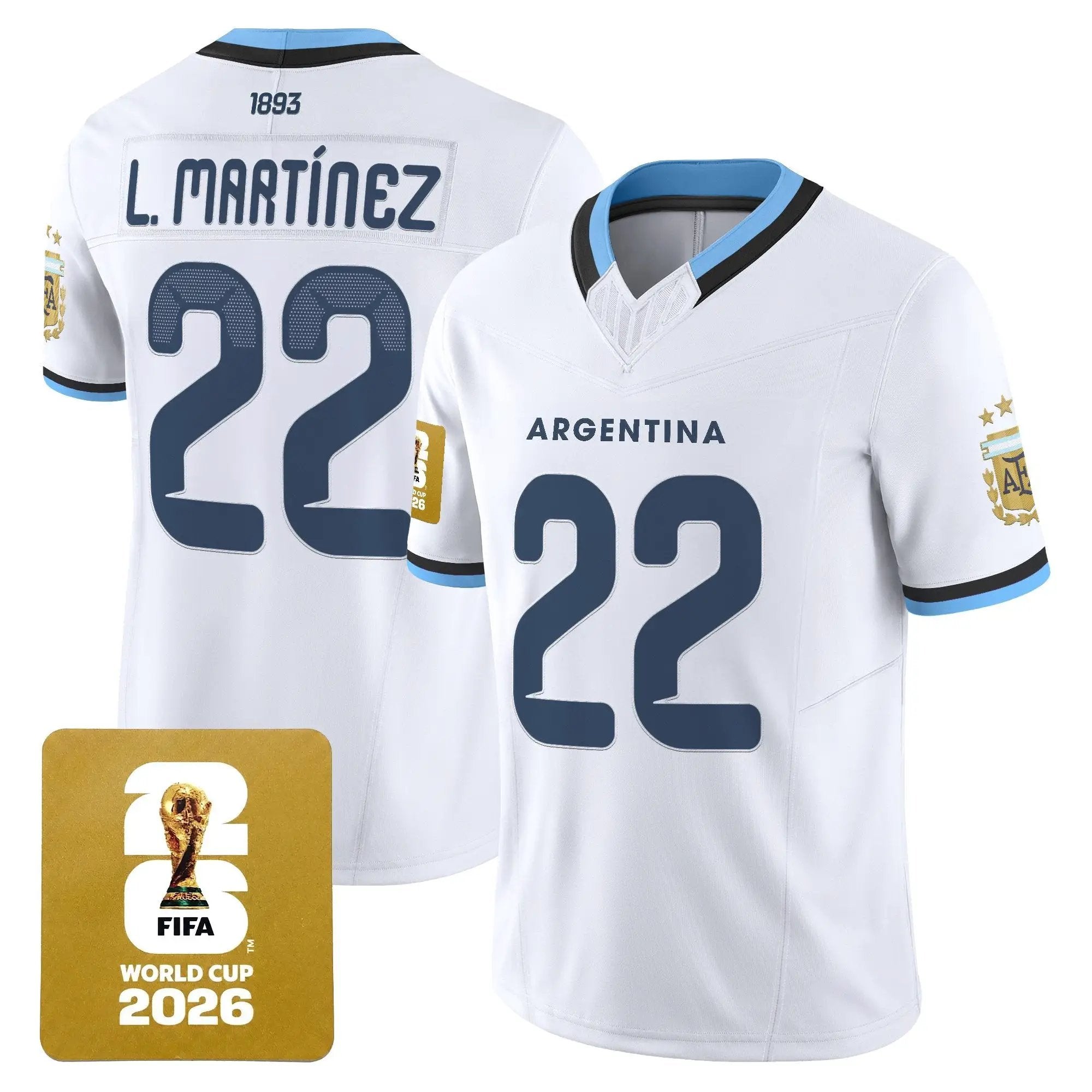 Argentina 2026 World Cup Vapor Football Jersey - All Stitched by Digigearus