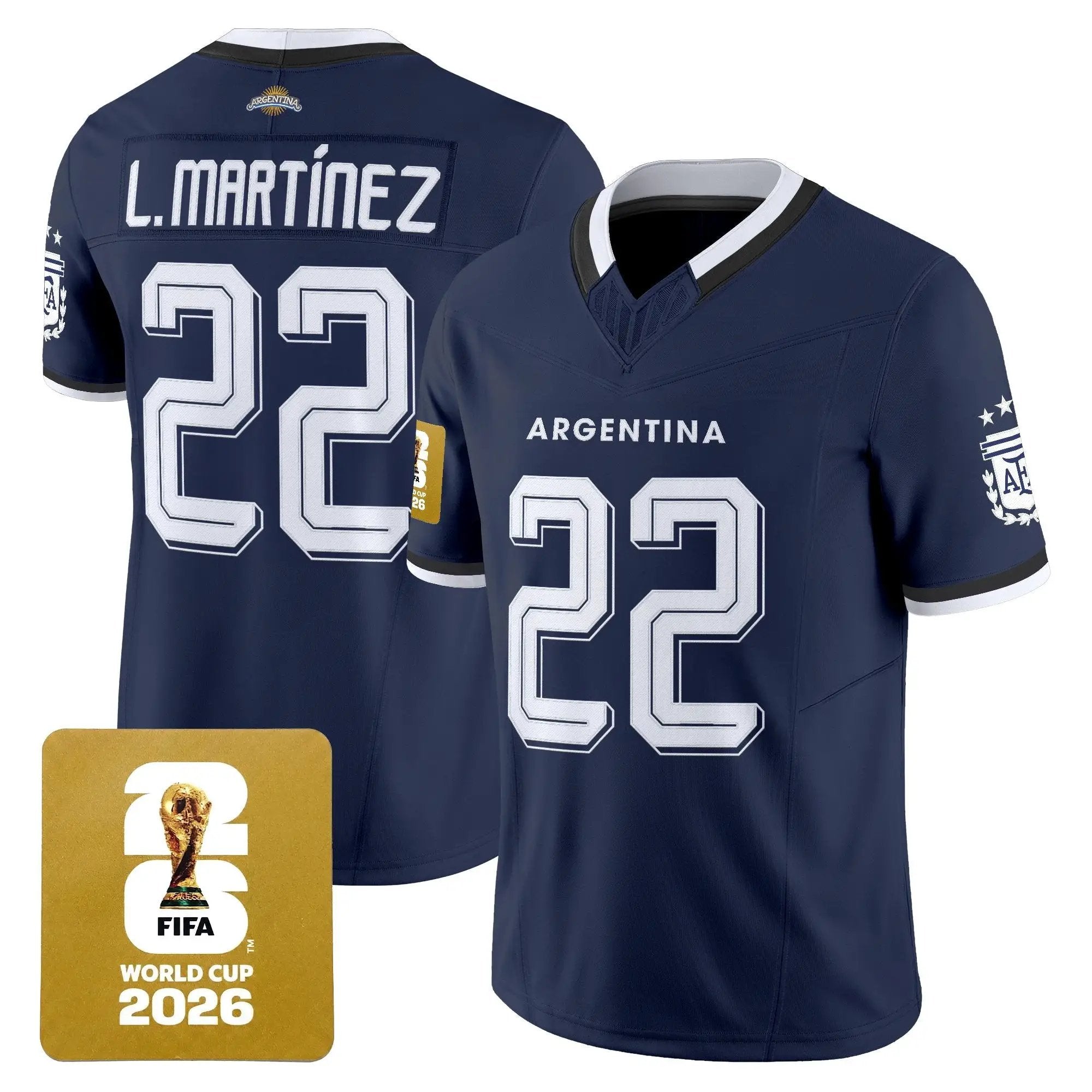 Argentina 2026 World Cup Vapor Football Jersey - All Stitched by Digigearus