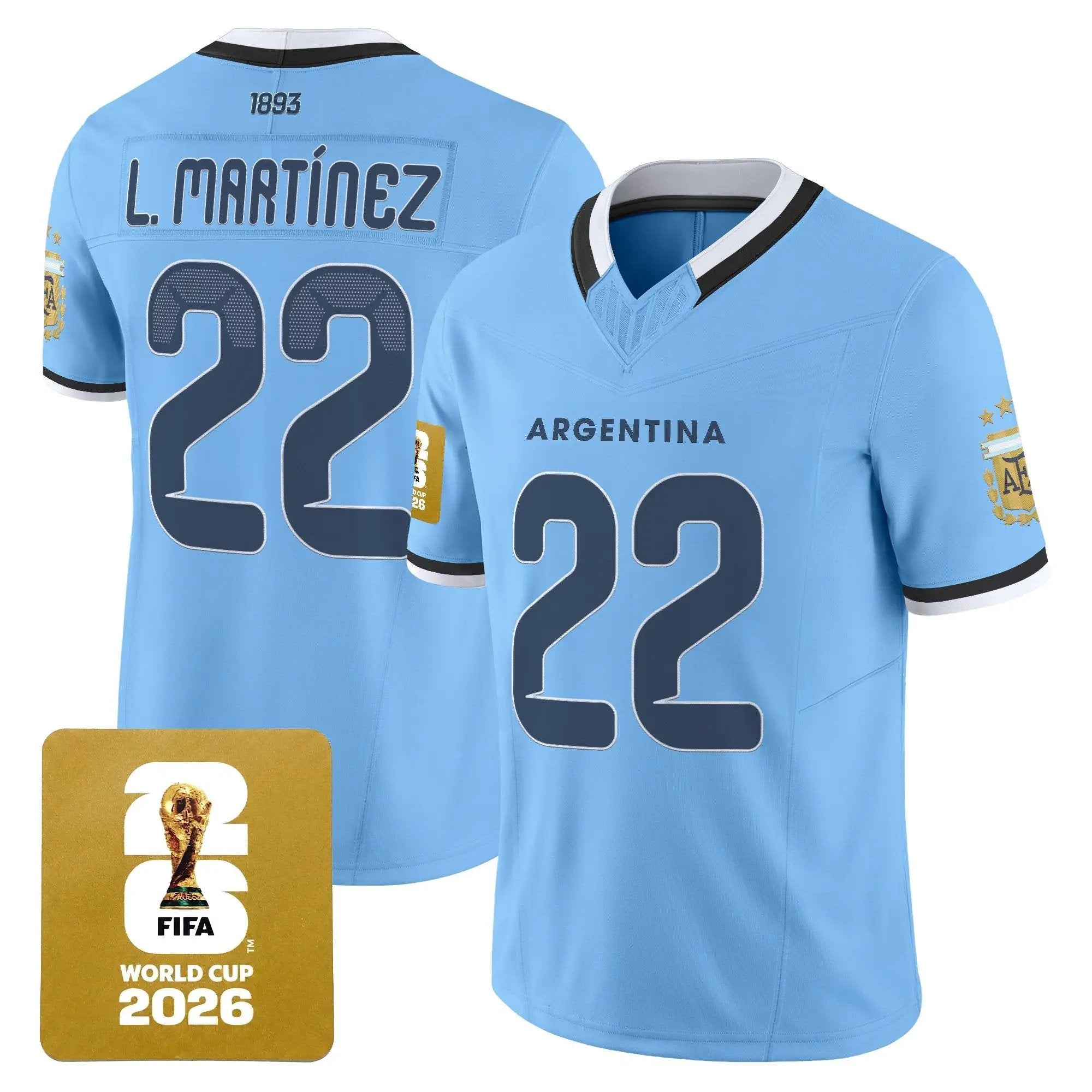 Argentina 2026 World Cup Vapor Football Jersey - All Stitched by Digigearus