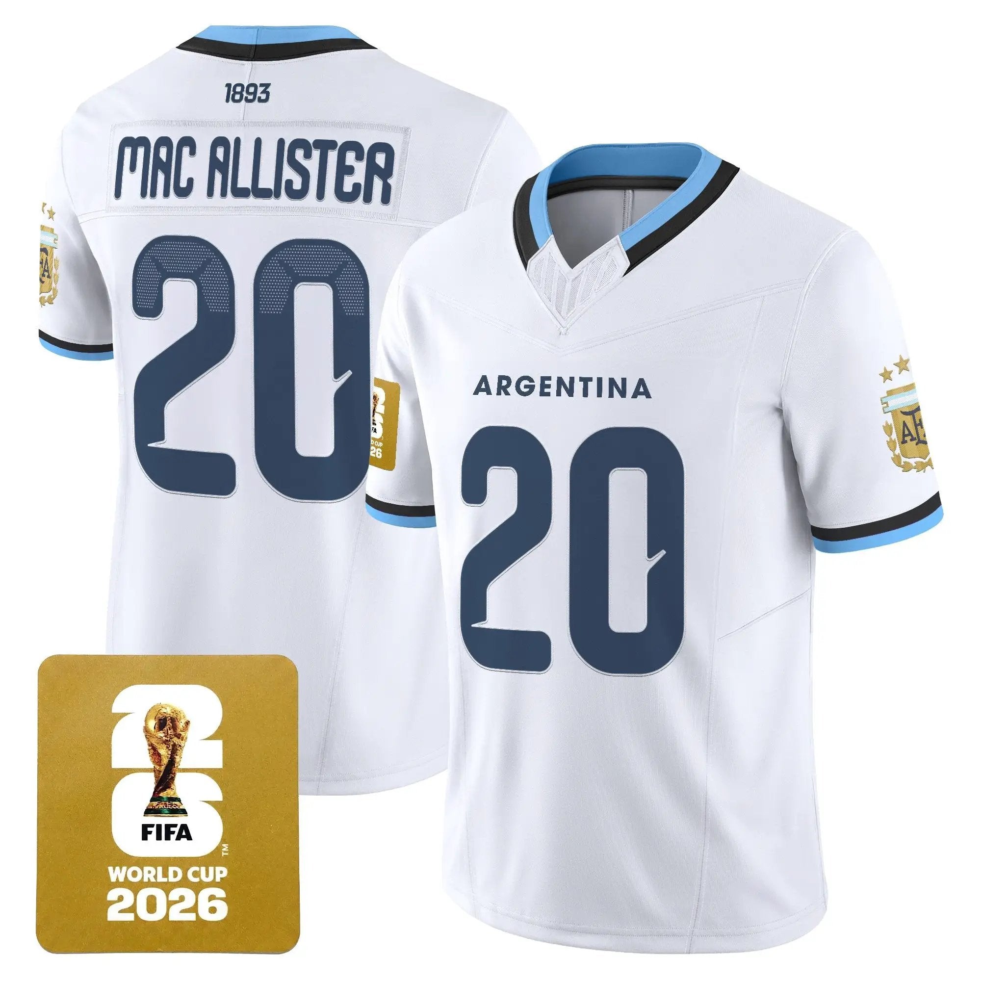 Argentina 2026 World Cup Vapor Football Jersey - All Stitched by Digigearus