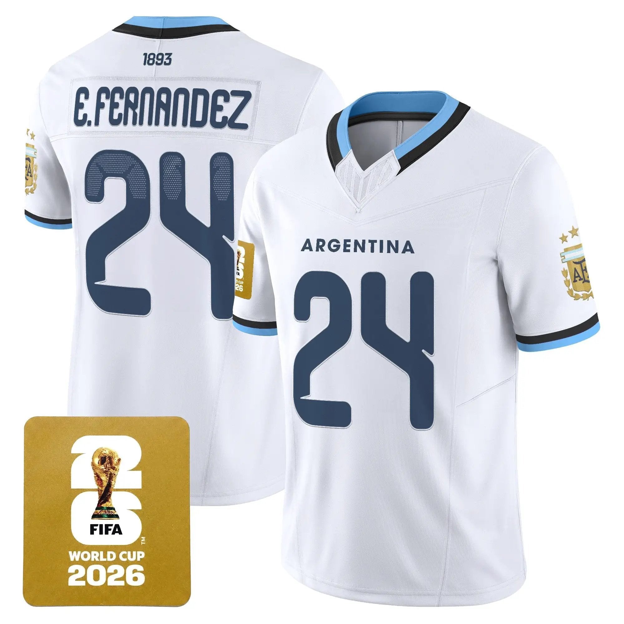 Argentina 2026 World Cup Vapor Football Jersey - All Stitched by Digigearus