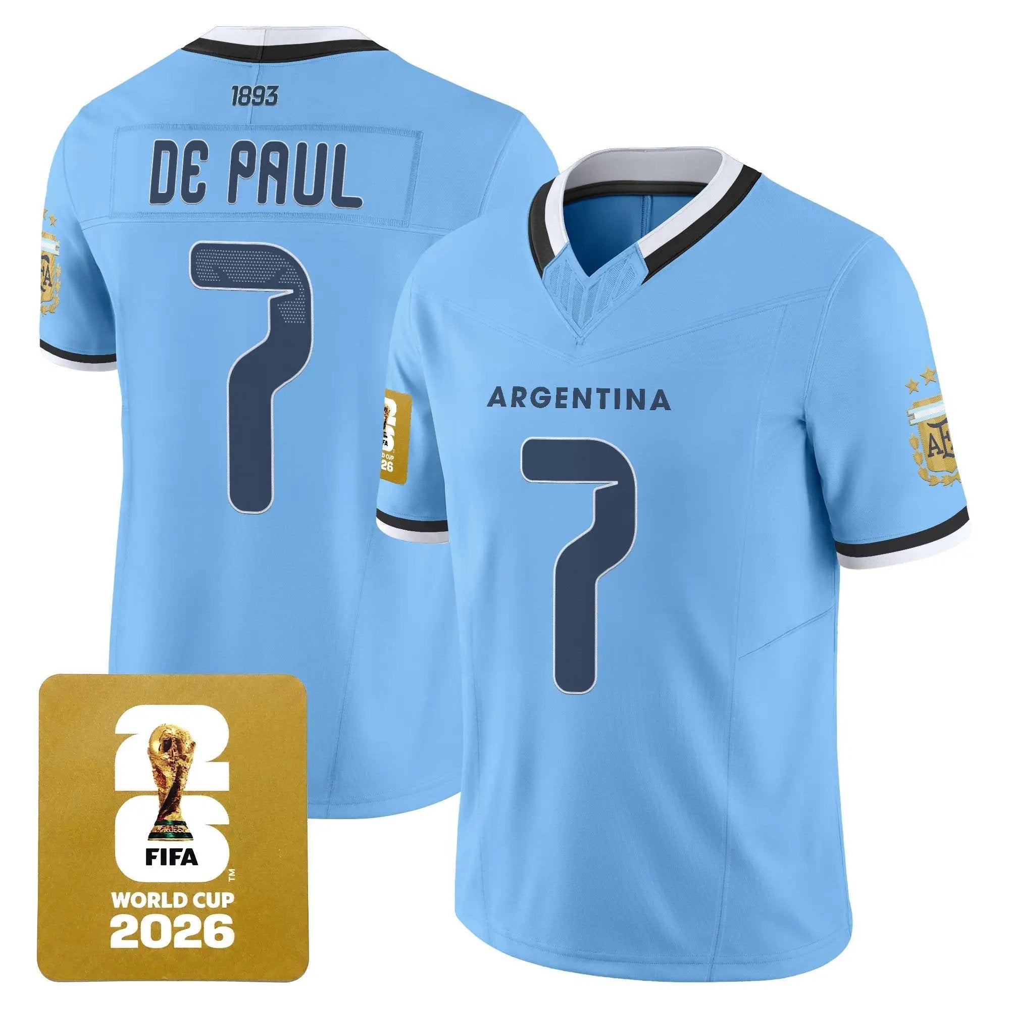 Argentina 2026 World Cup Vapor Football Jersey - All Stitched by Digigearus