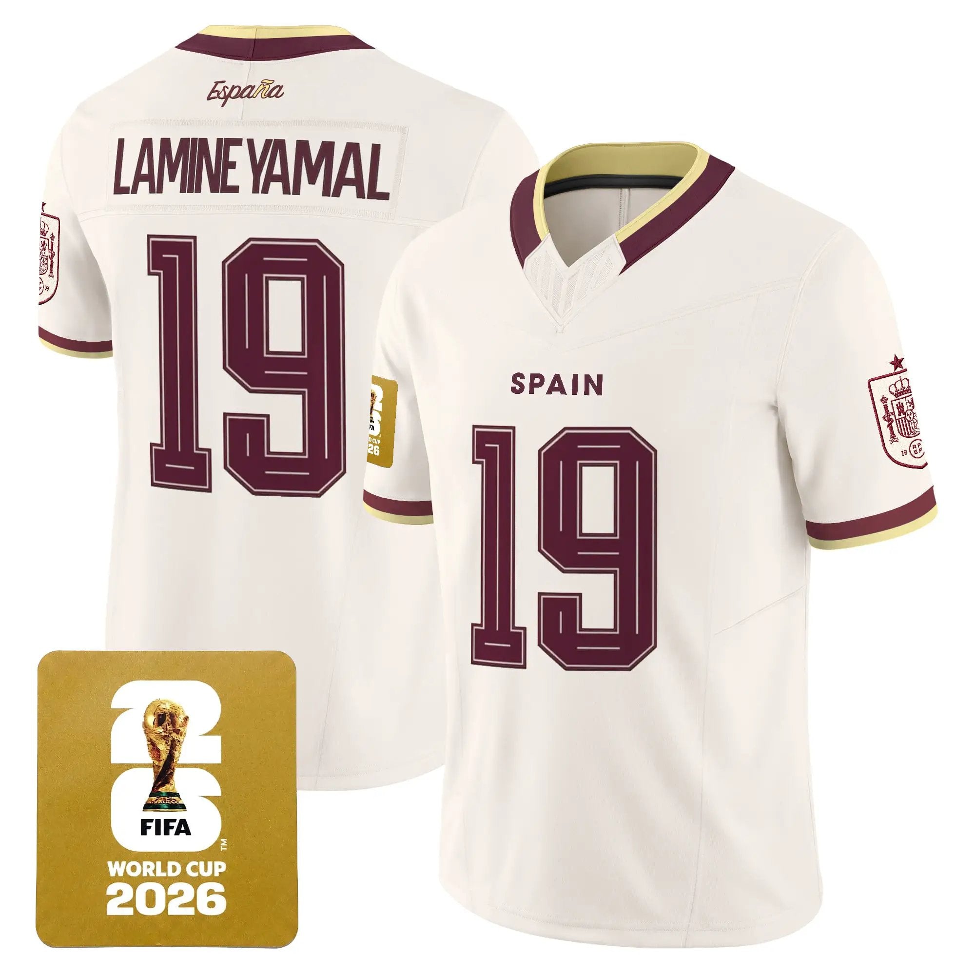 Spain 2026 World Cup Vapor Football Jersey - All Stitched by Digigearus