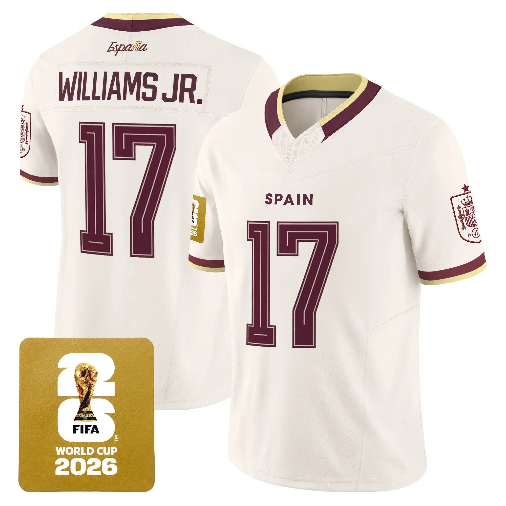 Spain 2026 World Cup Vapor Football Jersey - All Stitched by Digigearus