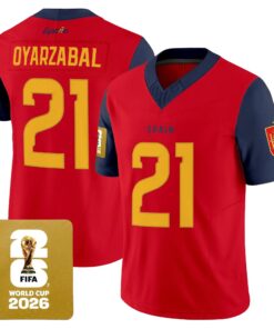 Spain 2026 World Cup Vapor Football Jersey - All Stitched by Digigearus