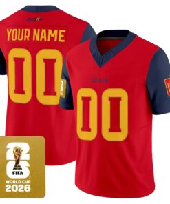 Spain 2026 World Cup Vapor Football Custom Jersey - All Stitched by Digigearus