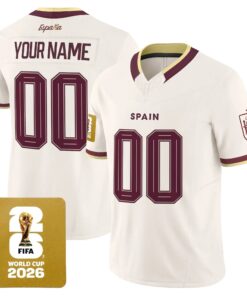 Spain 2026 World Cup Vapor Football Custom Jersey - All Stitched by Digigearus