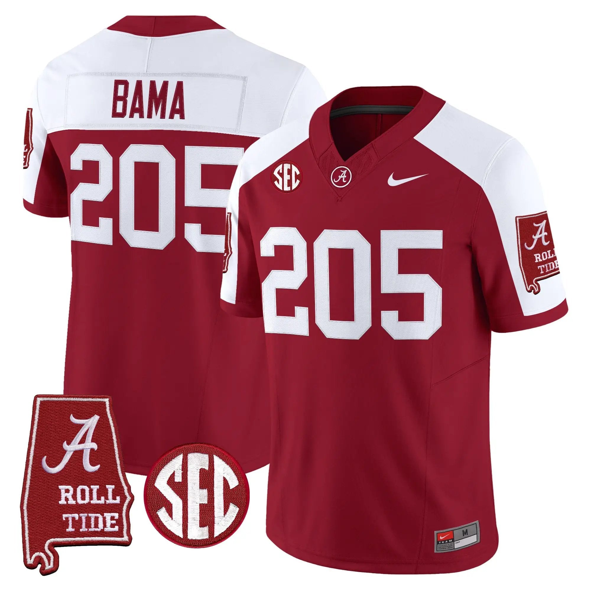 BAMA 2026 Vapor Limited Jersey - Alabama Map - Stitched by Alabama Crimson Tide
