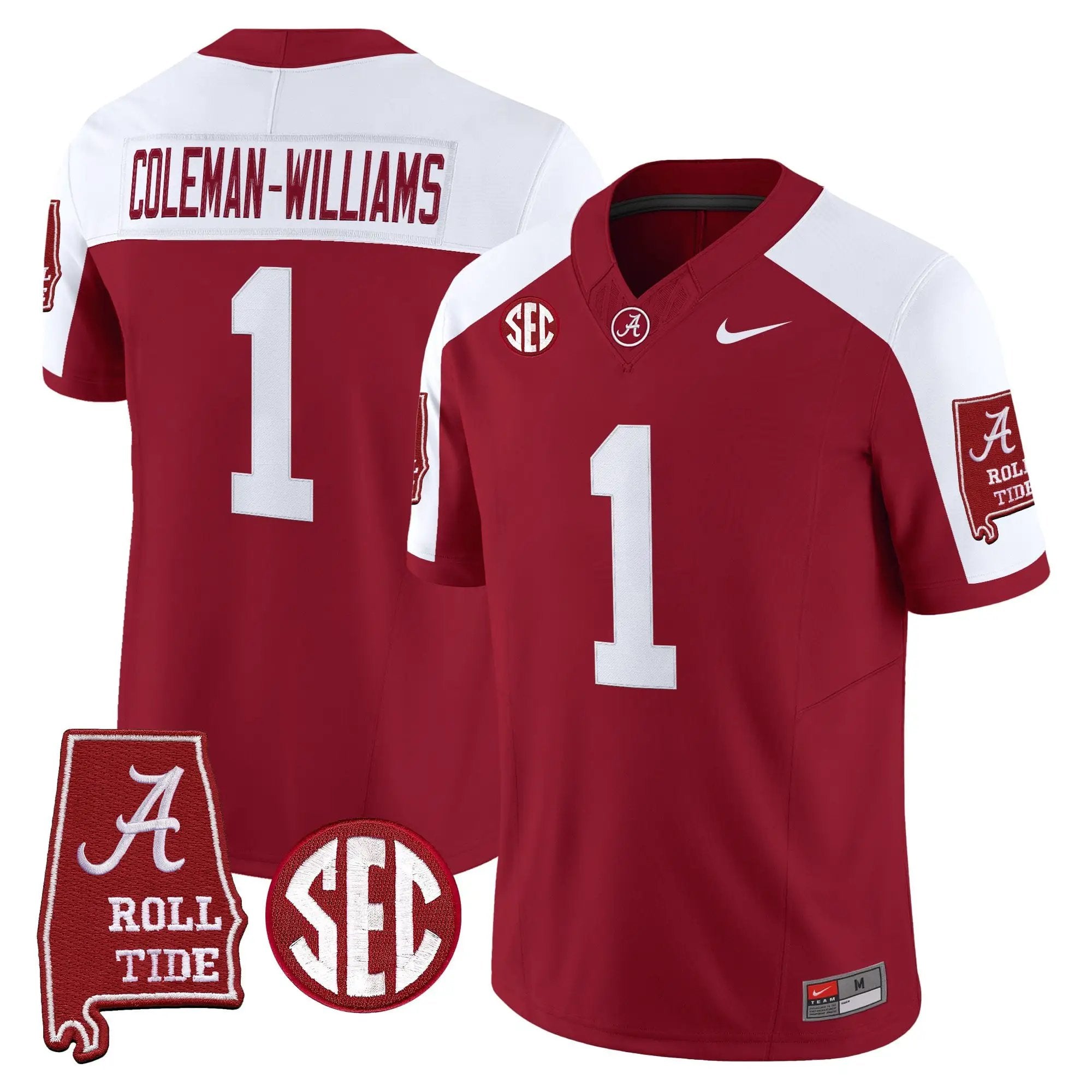 BAMA 2026 Vapor Limited Jersey - Alabama Map - Stitched by Alabama Crimson Tide