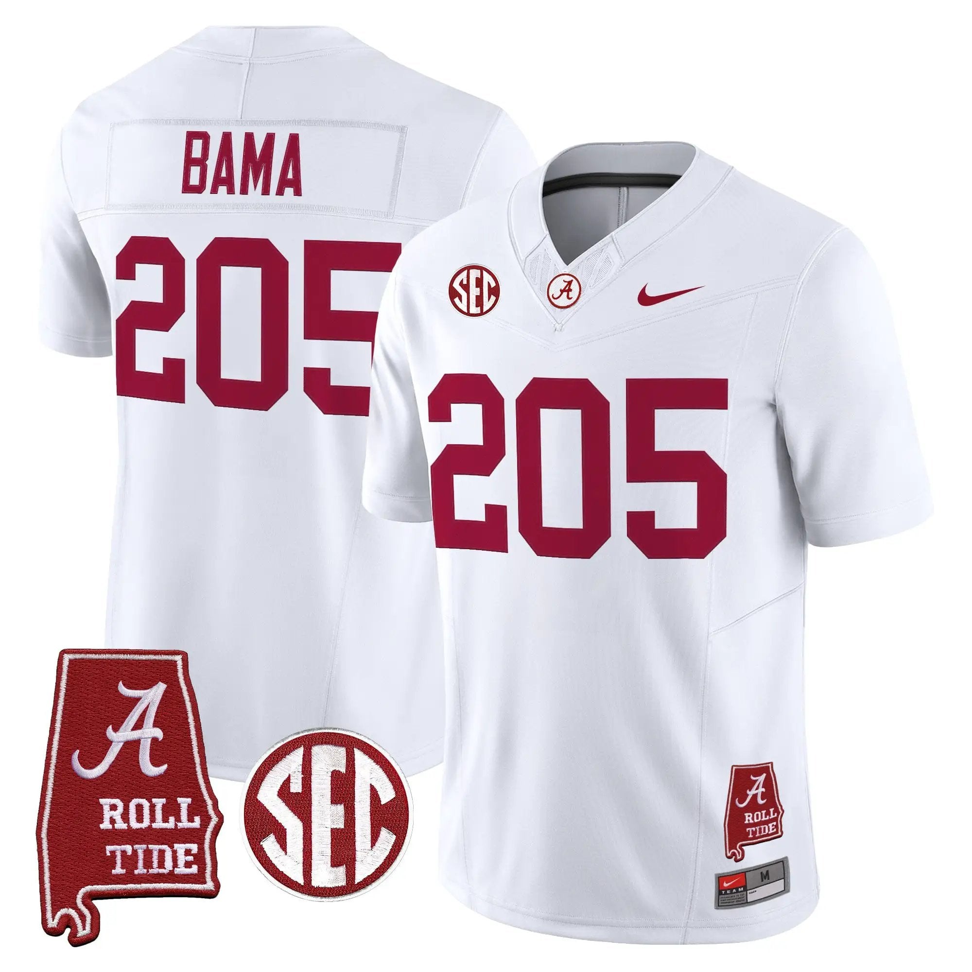 BAMA 2026 Vapor Limited Jersey - Alabama Map - Stitched by Alabama Crimson Tide