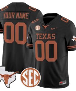 TEX 2026 State Map & SEC Patch Vapor Limited Custom Jersey - Stitched by Digigearus