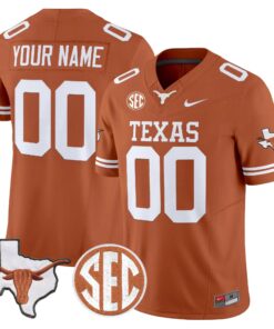 TEX 2026 State Map & SEC Patch Vapor Limited Custom Jersey - Stitched by Digigearus