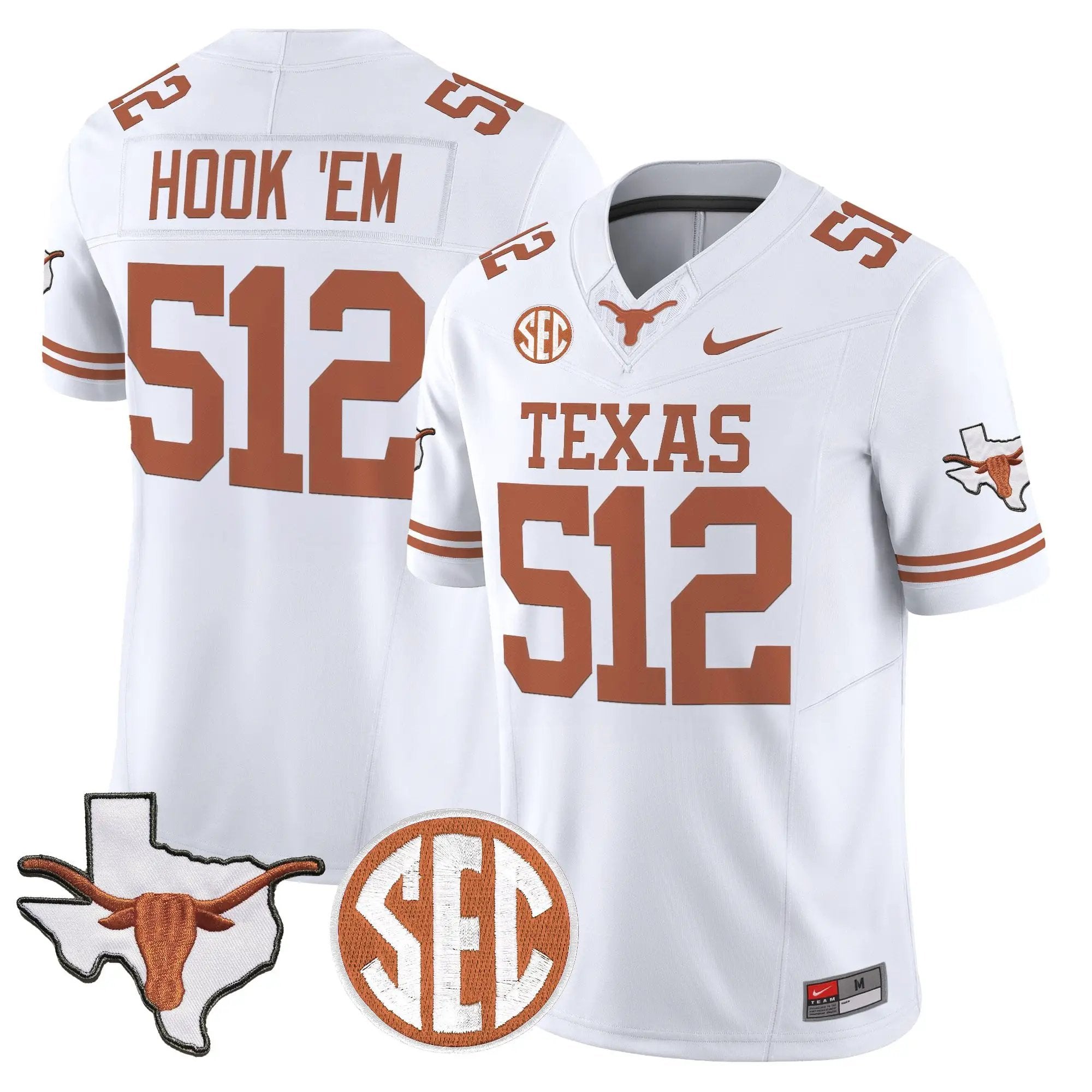 TEX 2026 State Map & SEC Patch Vapor Limited Jersey - Stitched by Digigearus